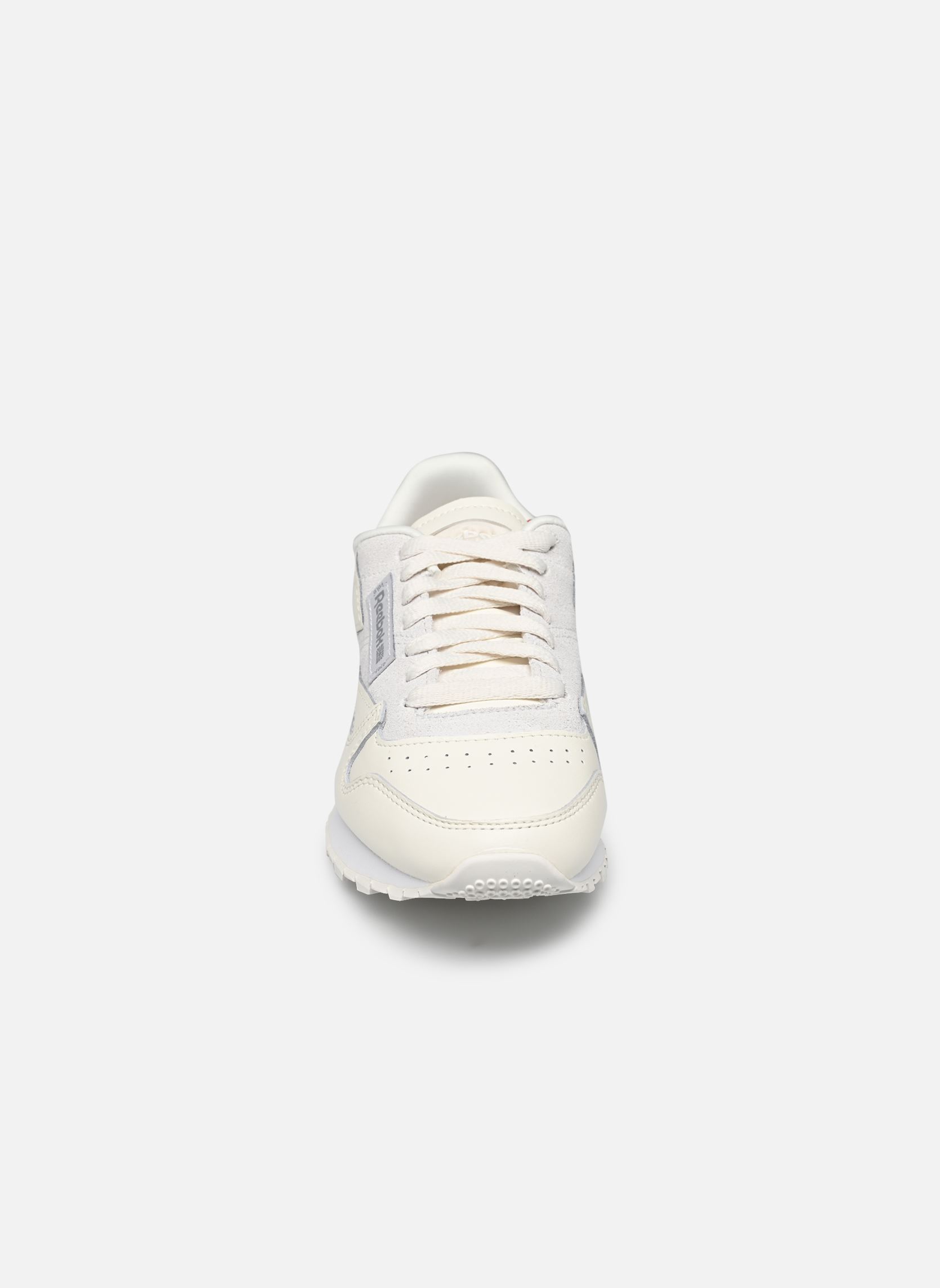 Lage sneakers Classic Leather dames wit Reebok Lage sneakers Classic Leather dames wit CHALK/CLGRY1/FTWWHT