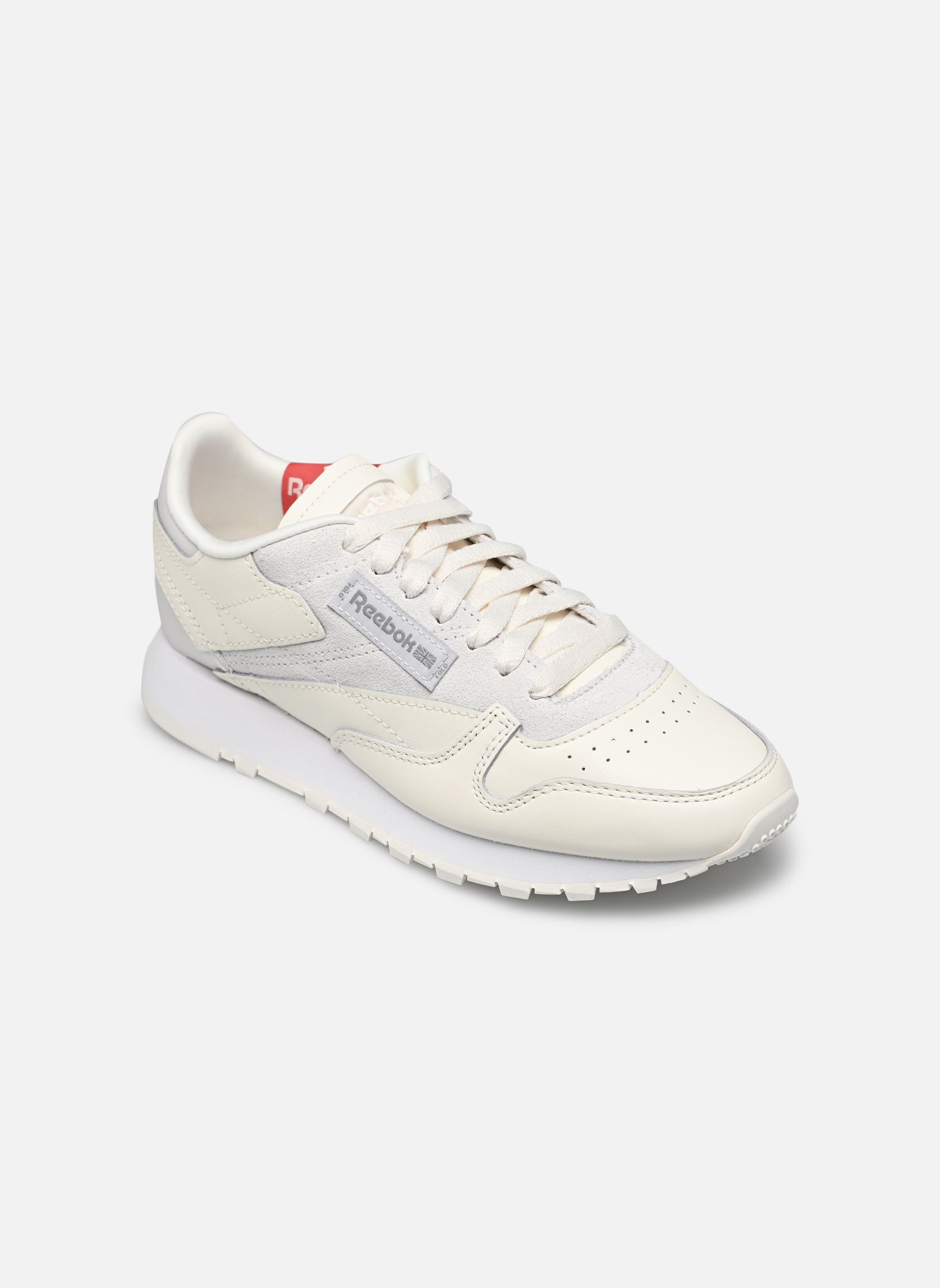 Lage sneakers Classic Leather dames wit Reebok Lage sneakers Classic Leather dames wit CHALK/CLGRY1/FTWWHT