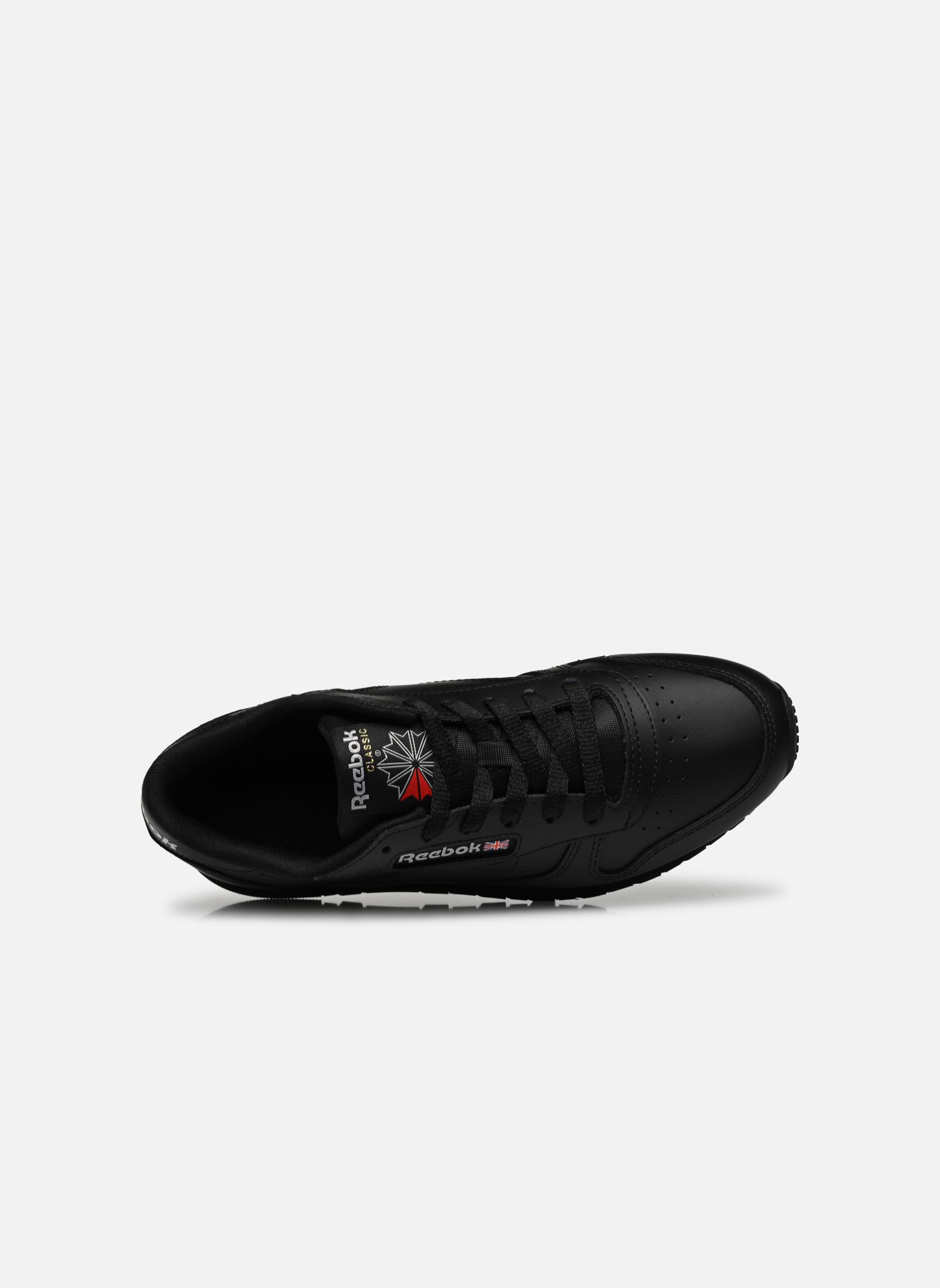 Niedrige Sneaker Classic Leather damen schwarz Reebok Niedrige Sneaker Classic Leather damen schwarz CBLACKCBLACKPUGRY5