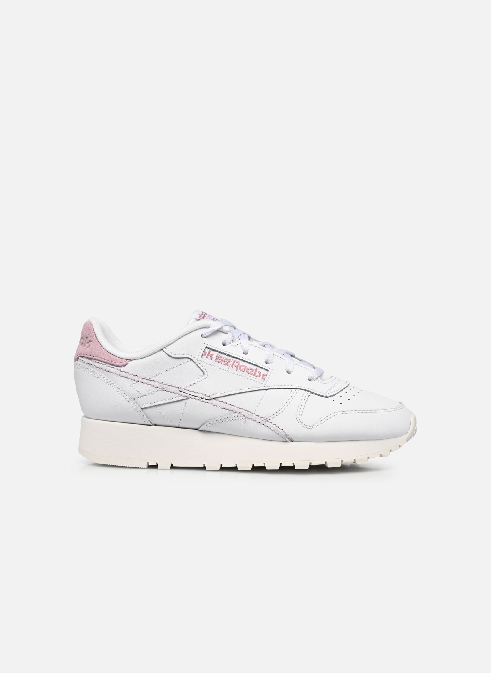 Baskets basses Classic Leather femme blanc Reebok Baskets basses Classic Leather femme blanc FTWR WHITE/CHALK/INFUSED LILAC