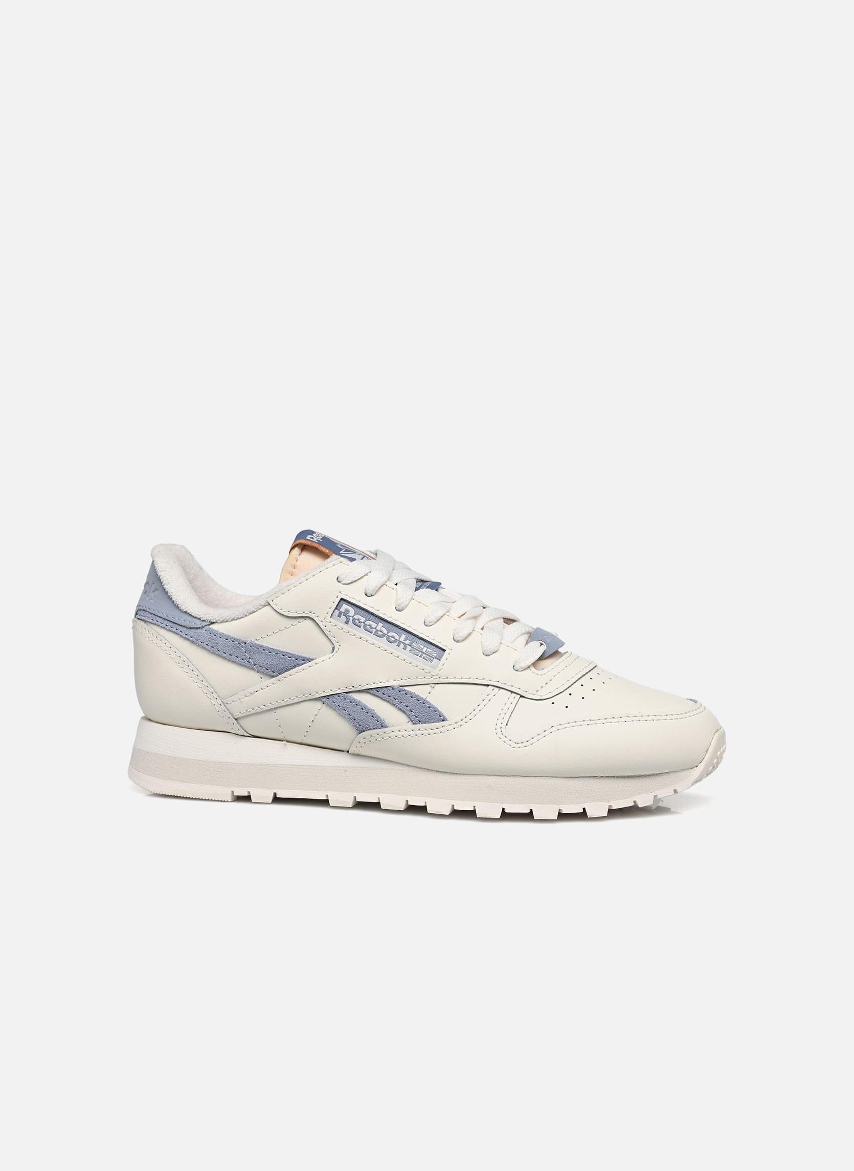 Niedrige Sneaker Classic Leather damen weiß Reebok Niedrige Sneaker Classic Leather damen weiß CHALK/VINBLU/BON