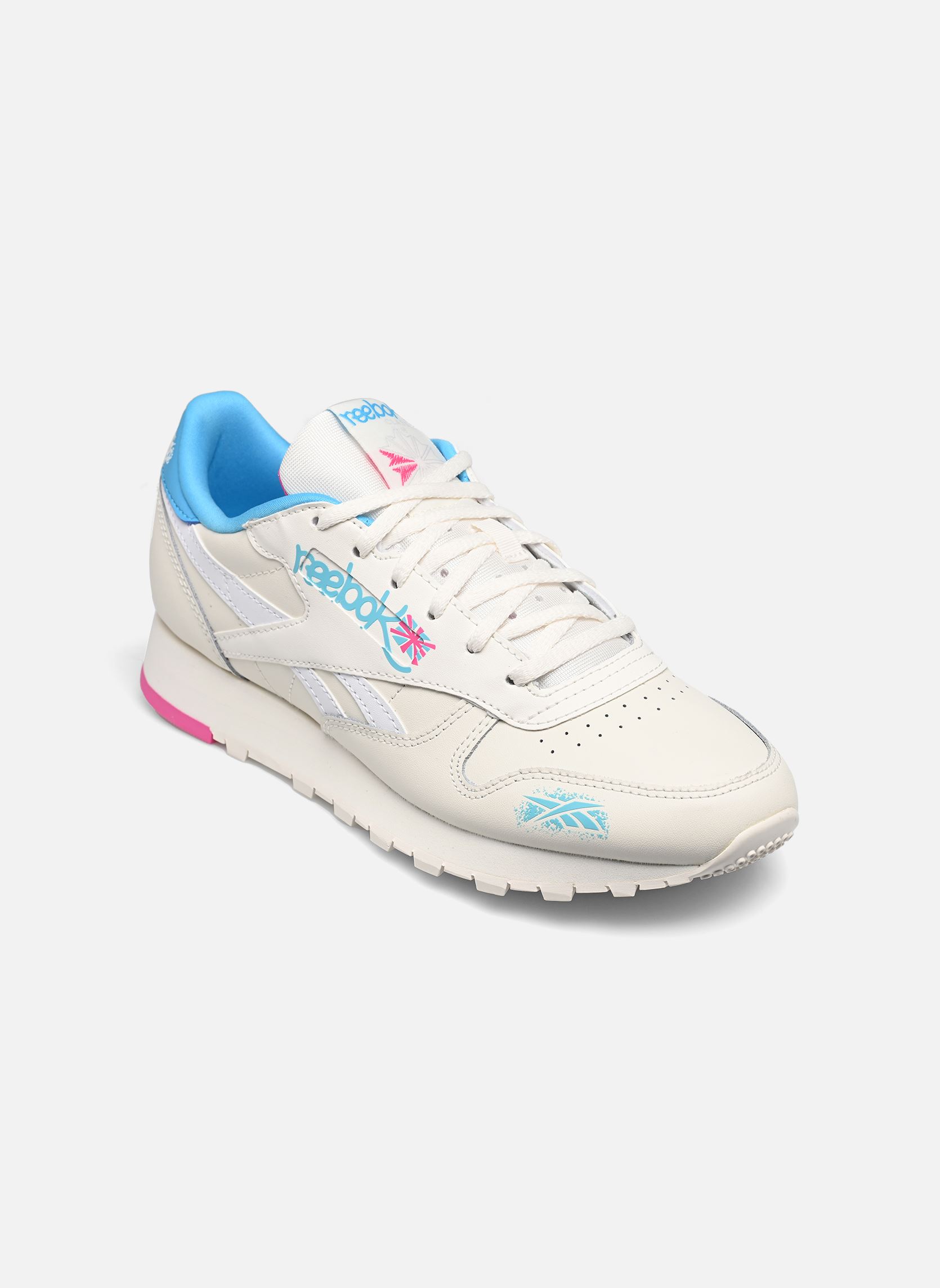 Lage sneakers Classic Leather dames wit Reebok Lage sneakers Classic Leather dames wit CHALK/BOLCYA/LASPIN