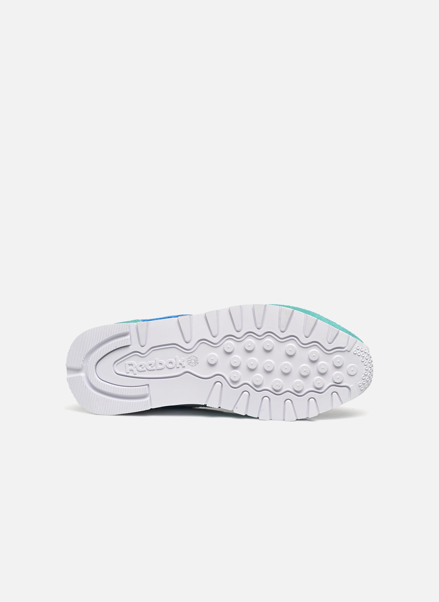Baskets basses Classic Leather femme multicolore Reebok Baskets basses Classic Leather femme multicolore WHITE/UNLEASHED GREEN/GREY 1