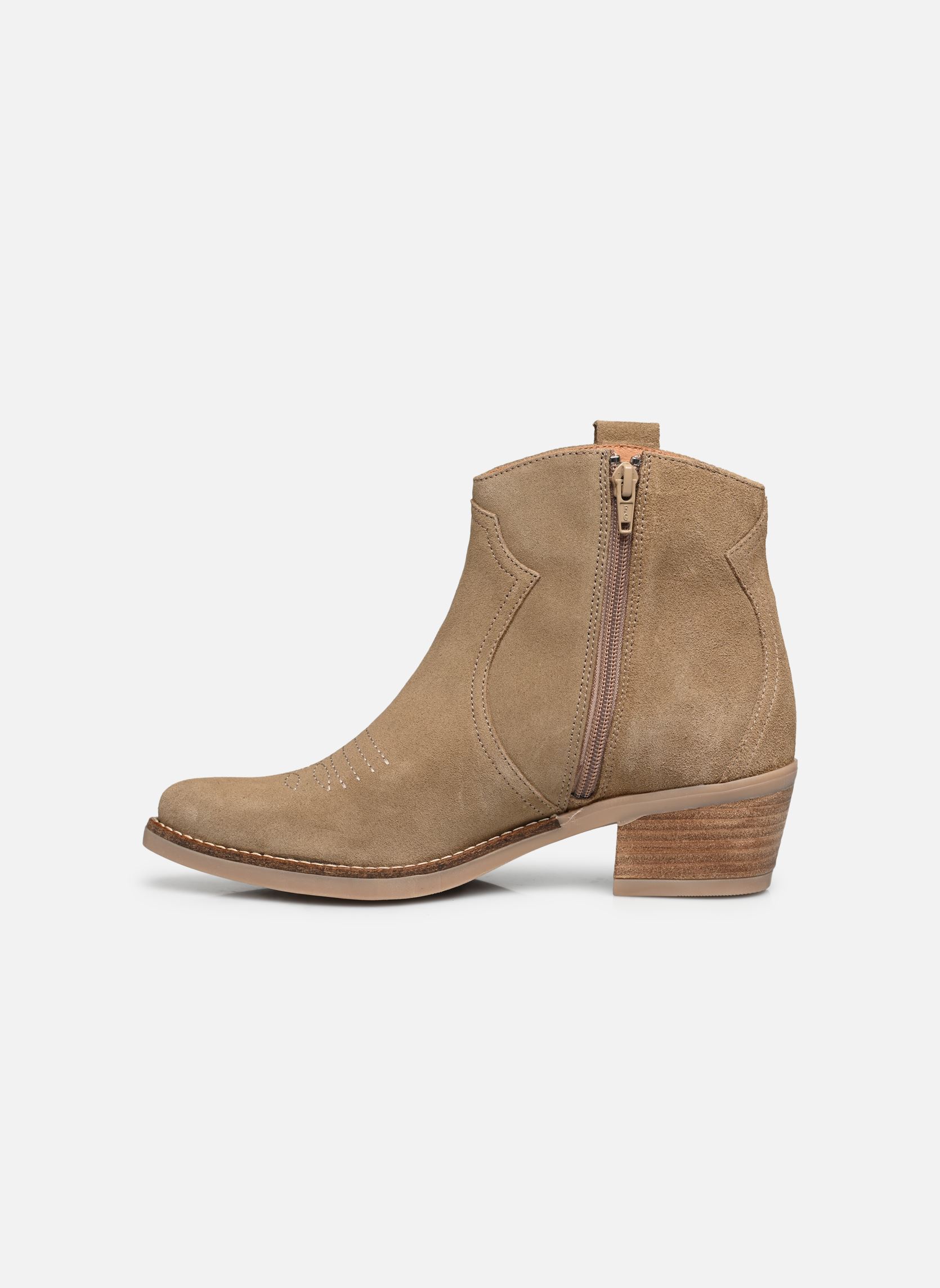 Bottines santiags Ambre femme beige Georgia Rose Bottines santiags Ambre femme beige Beige