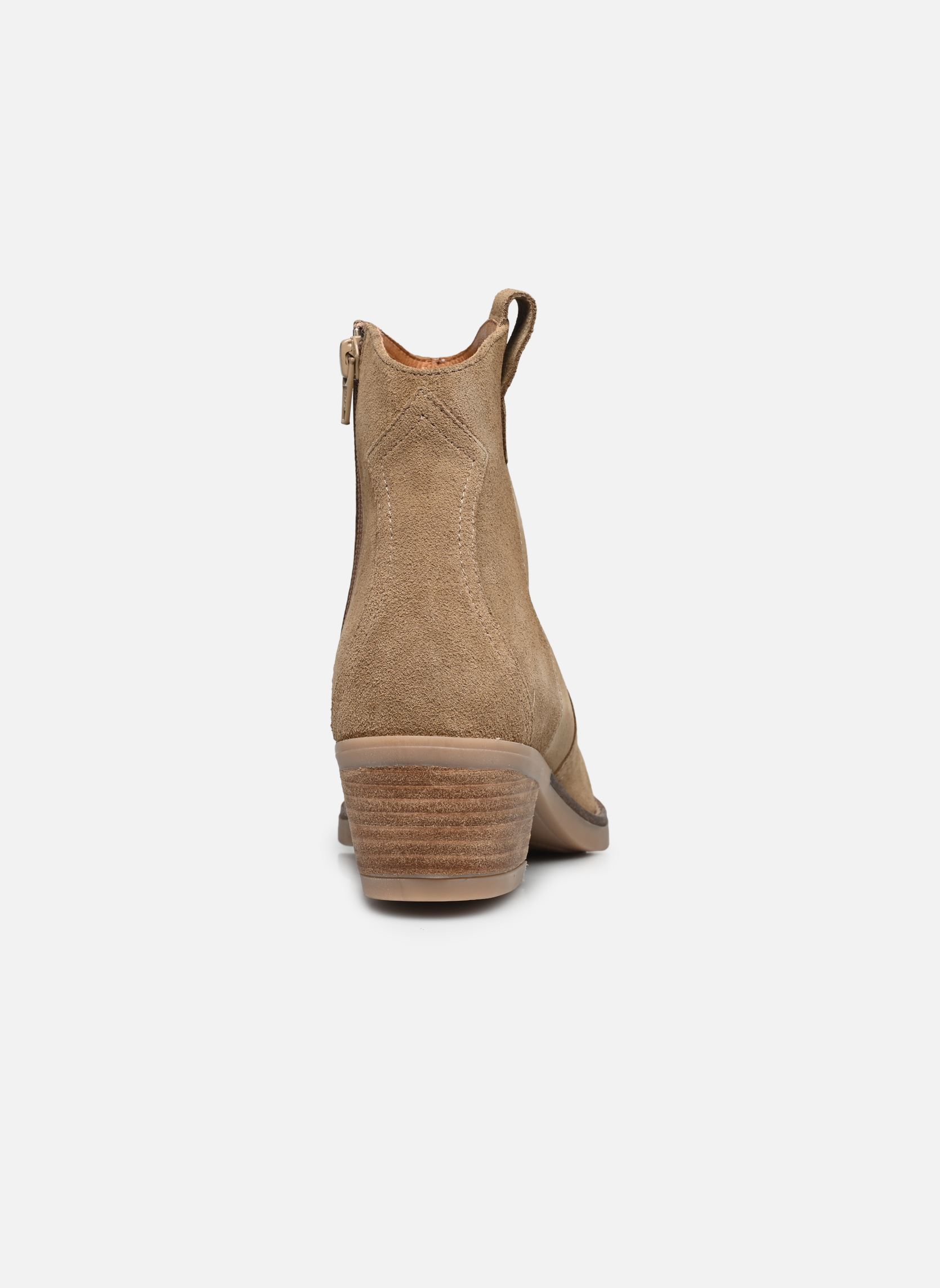 Bottines santiags Ambre femme beige Georgia Rose Bottines santiags Ambre femme beige Beige