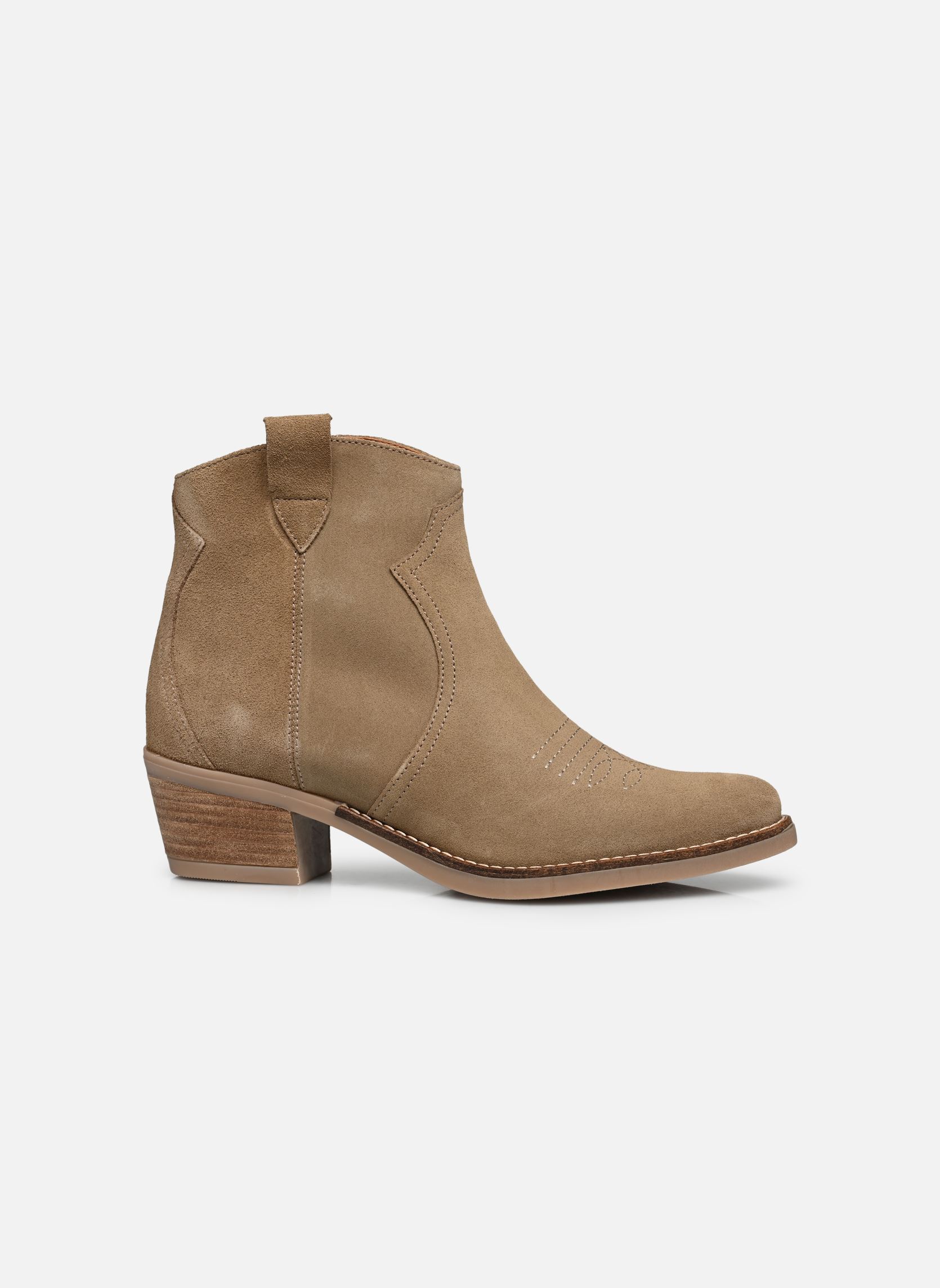 Bottines santiags Ambre femme beige Georgia Rose Bottines santiags Ambre femme beige Beige