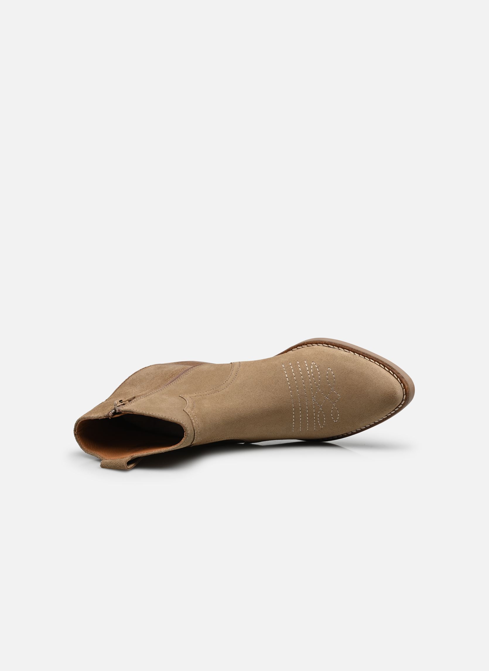 Bottines santiags Ambre femme beige Georgia Rose Bottines santiags Ambre femme beige Beige