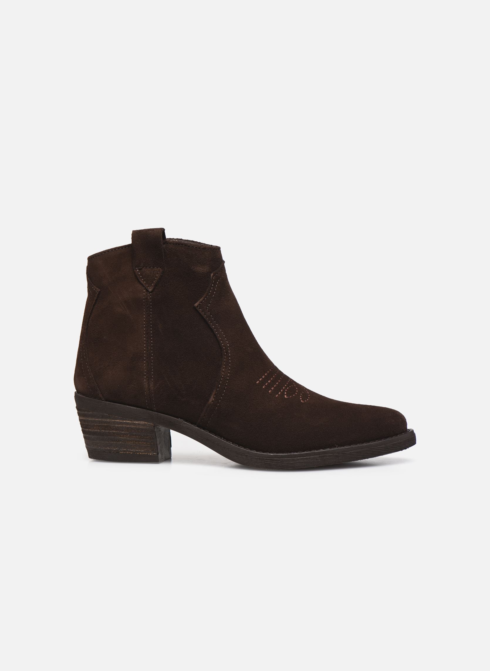 Bottines santiags Ambre femme marron Georgia Rose Bottines santiags Ambre femme marron Marron moyen