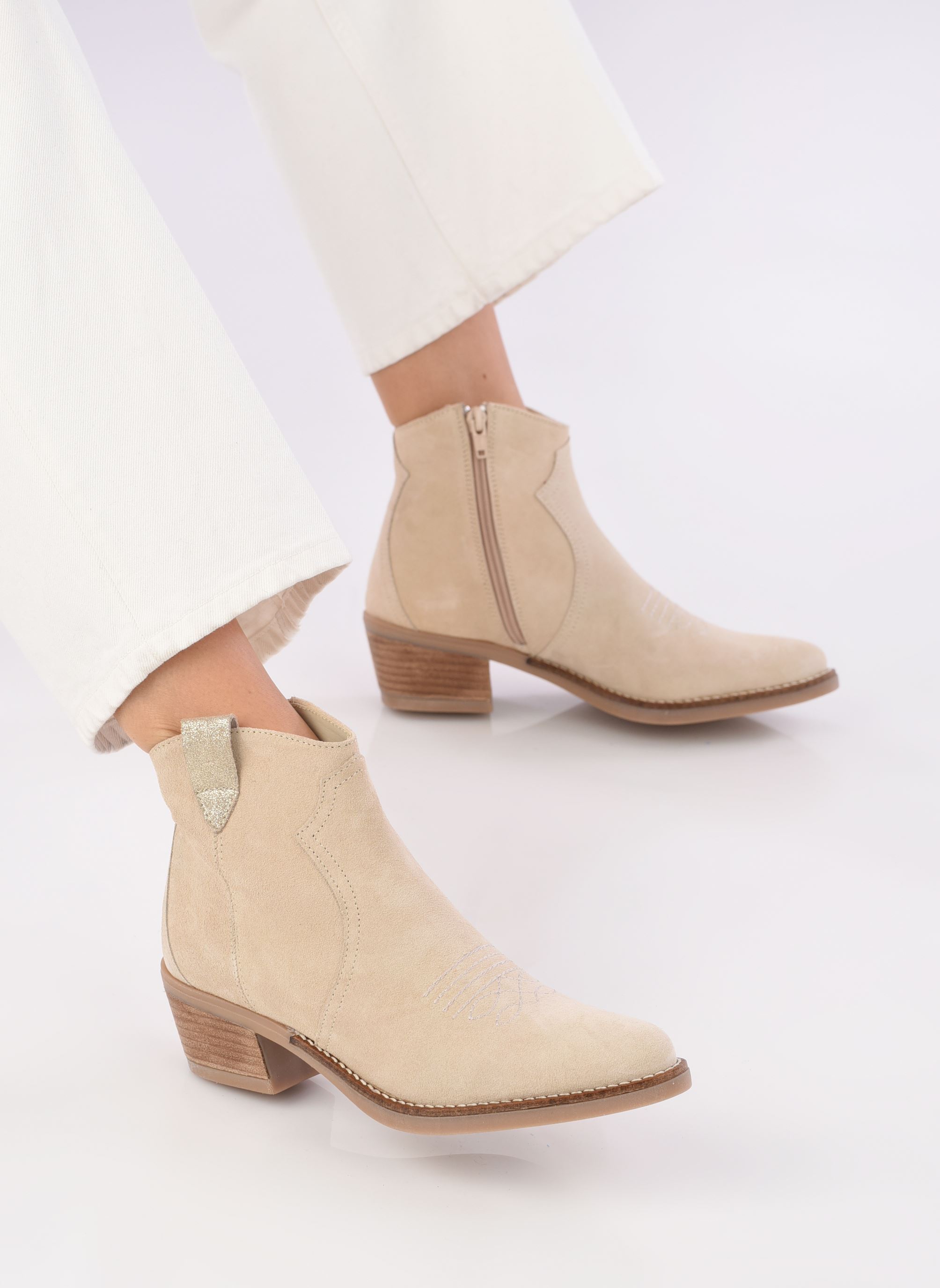 Cowboy-Stiefeletten Ambre damen beige Georgia Rose Cowboy-Stiefeletten Ambre damen beige ECRU