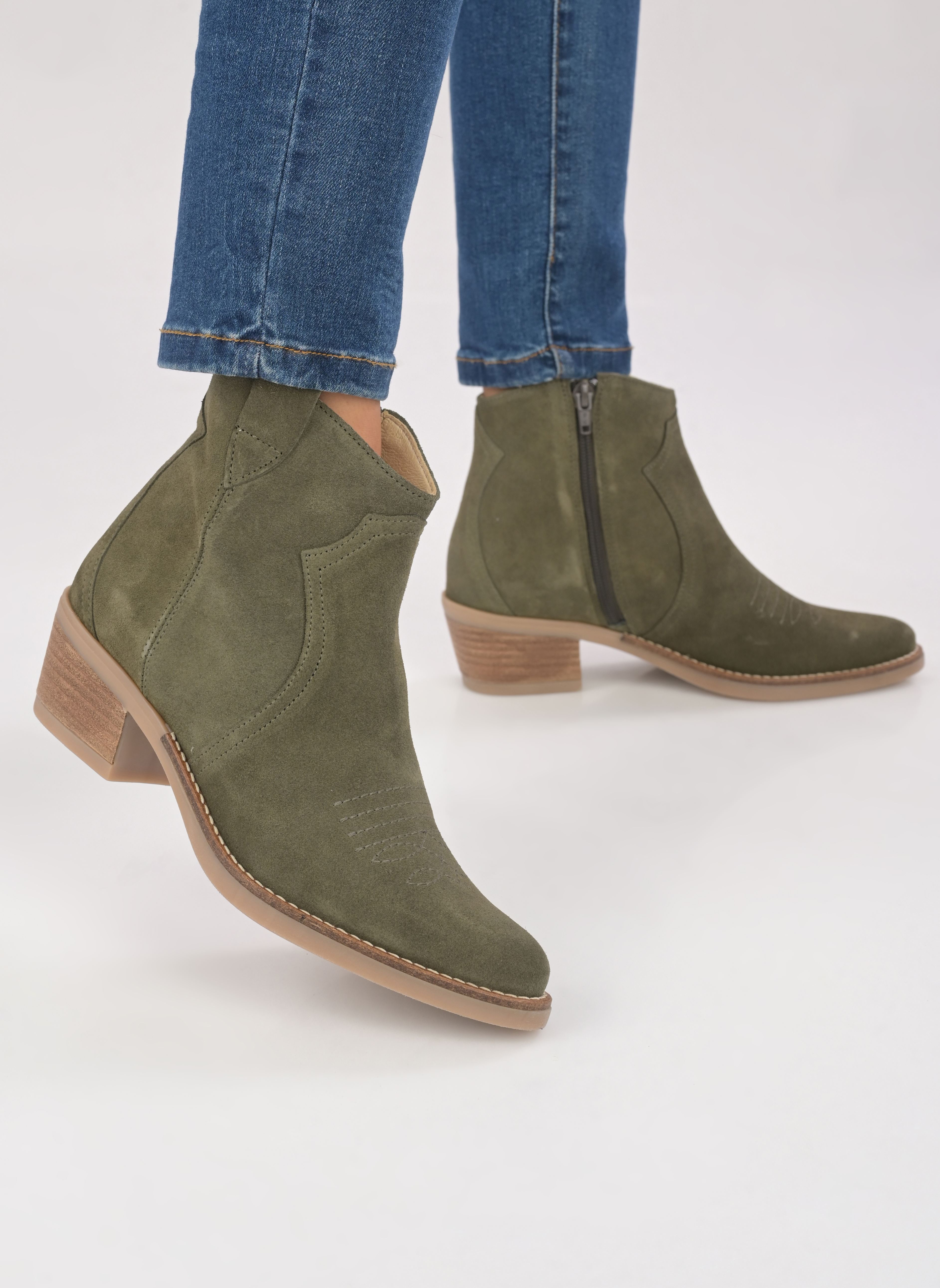 Cowboy-Stiefeletten Ambre damen grün Georgia Rose Cowboy-Stiefeletten Ambre damen grün KAKI