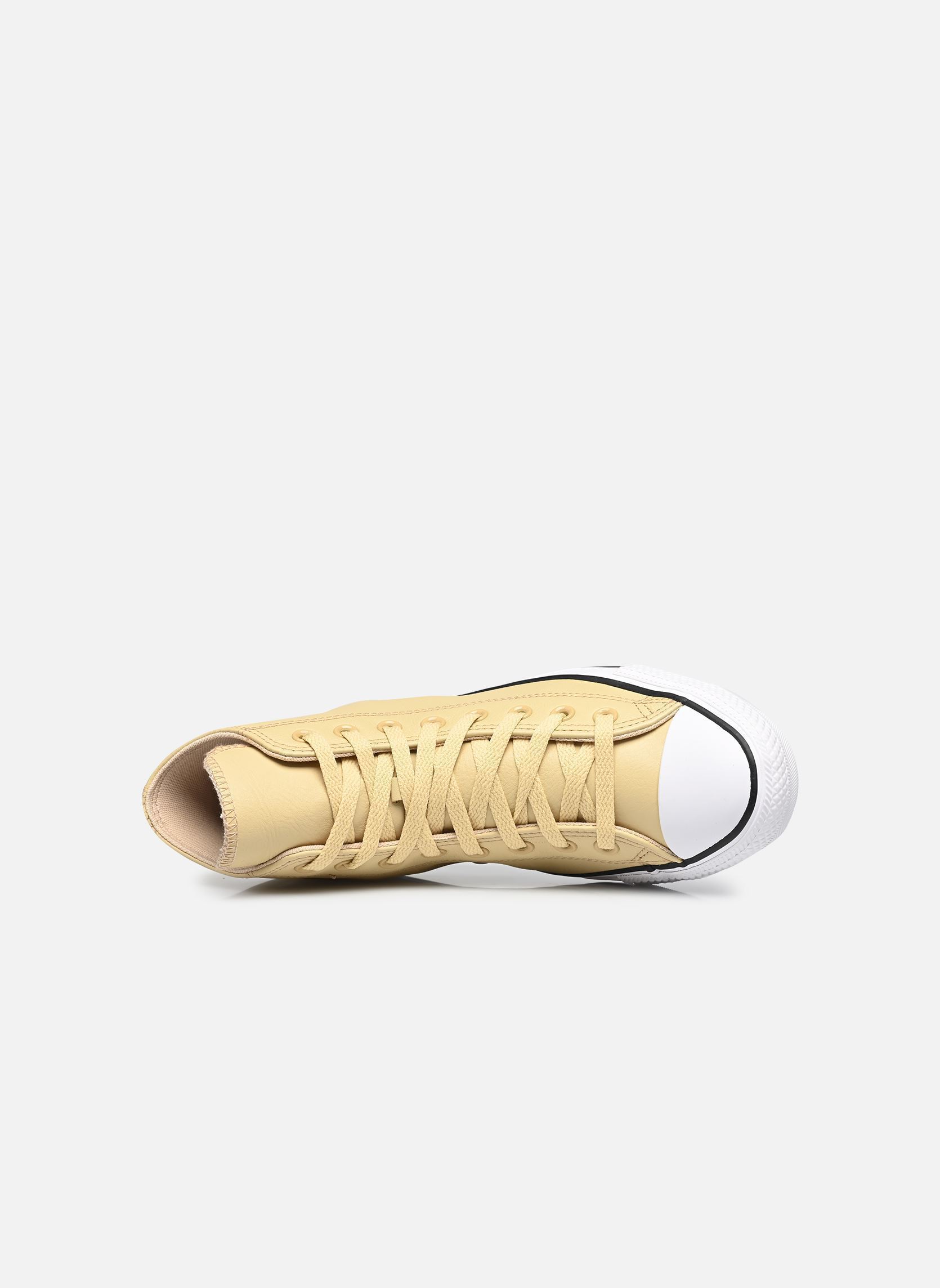 Baskets montantes Chuck Taylor All Star Mono Leather Hi M homme jaune Converse Baskets montantes Chuck Taylor All Star Mono Leather Hi M homme jaune LAST STRAW/LAST STRAW/TINY SUN