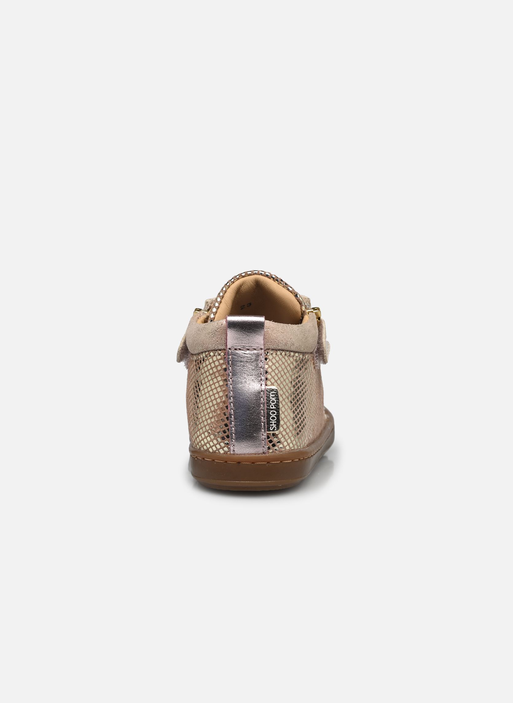 Scarpe primi passi Bouba Bi Zip bambina oro e bronzo Shoo Pom Scarpe primi passi Bouba Bi Zip bambina oro e bronzo OLD PINK-PLATINE