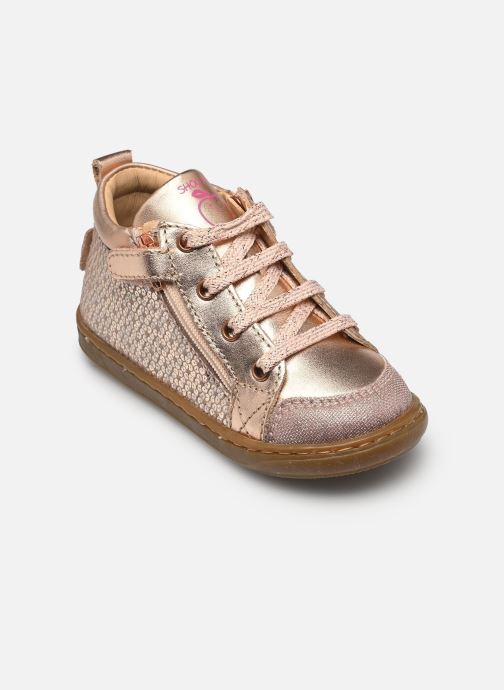 Shoo Pom Chaussures premiers pas Bouba Bi Zip fille rose