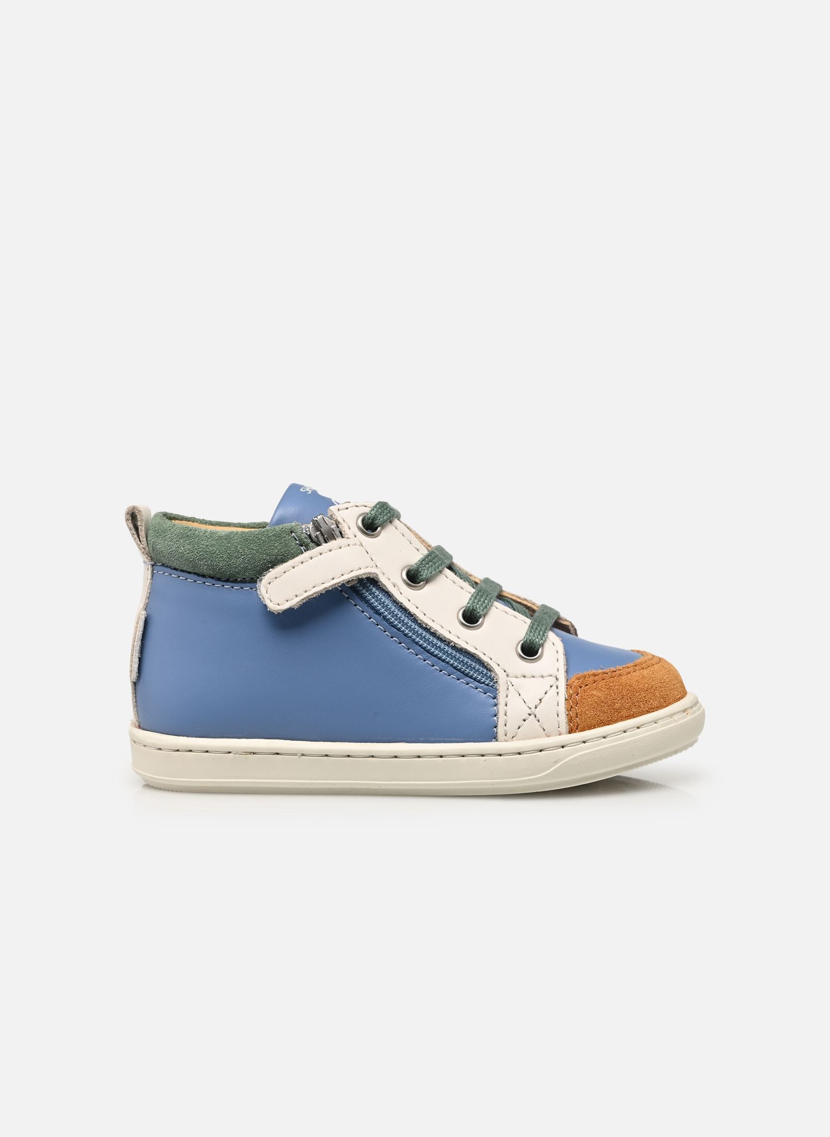 Chaussures premiers pas Bouba Bi Zip garçon bleu Shoo Pom Chaussures premiers pas Bouba Bi Zip garçon bleu JEANS-CAMEL