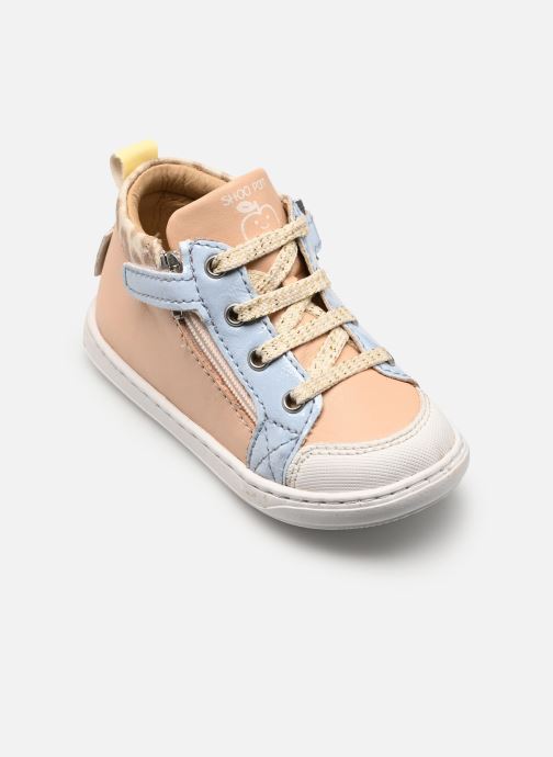Shoo Pom Chaussures premiers pas Bouba Bi Zip fille rose