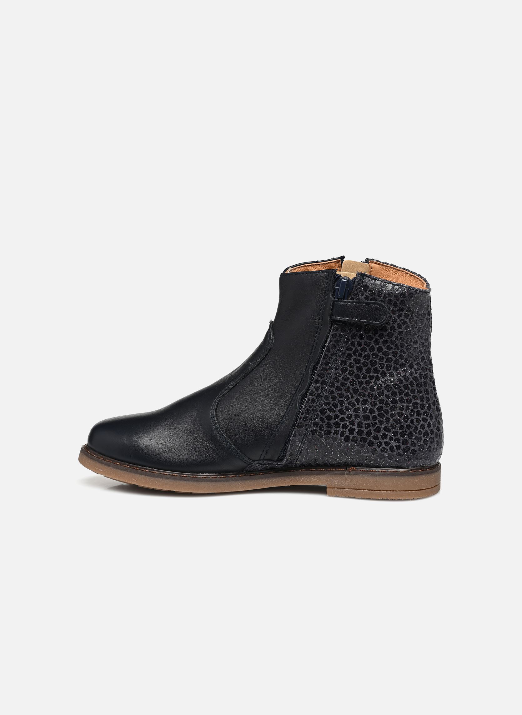 Enkellaarsjes Kenza meisjes blauw Babybotte Enkellaarsjes Kenza meisjes blauw TEXANO BLU/FOX AMBR TRASP