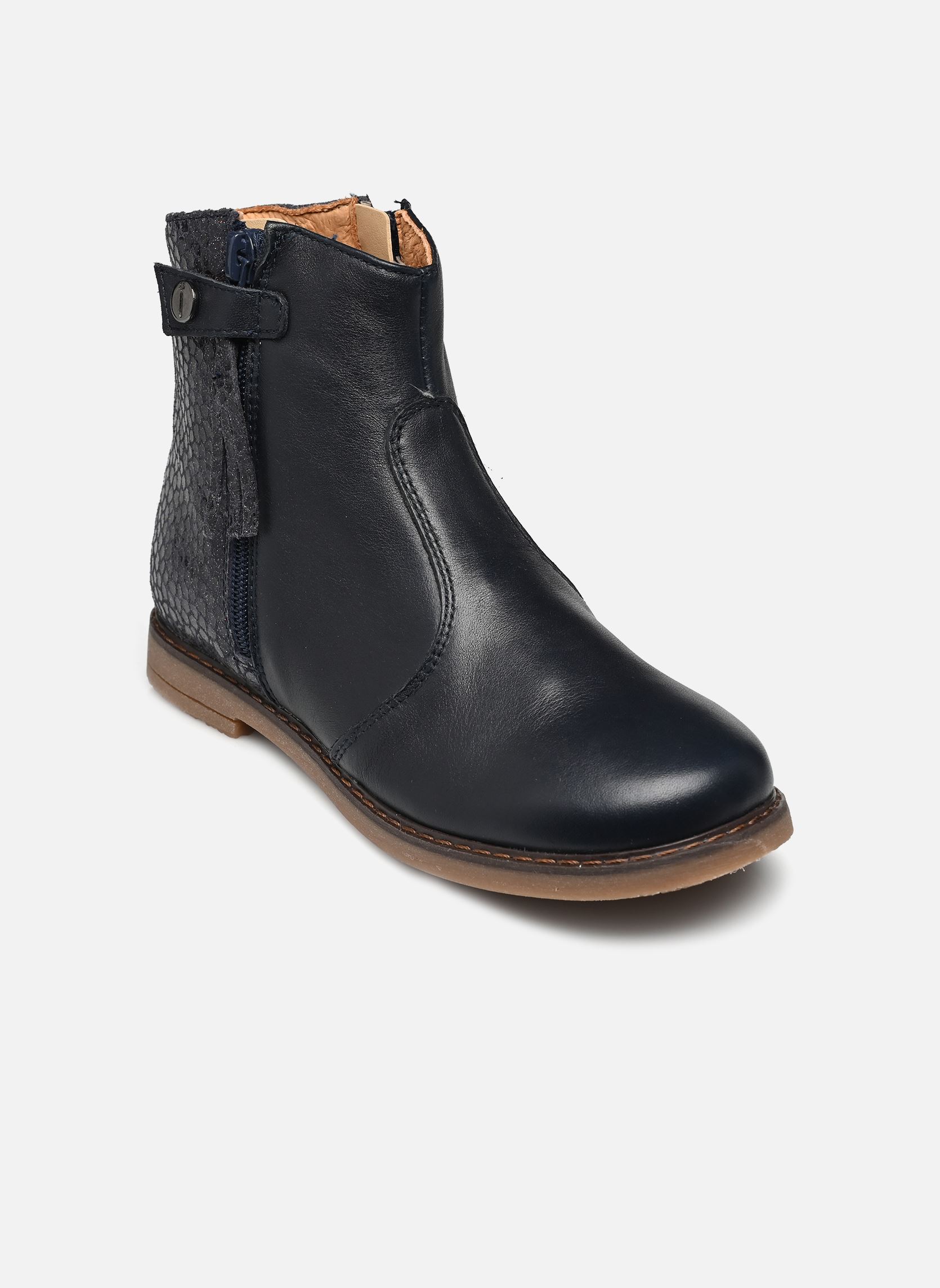 Enkellaarsjes Kenza meisjes blauw Babybotte Enkellaarsjes Kenza meisjes blauw TEXANO BLU/FOX AMBR TRASP