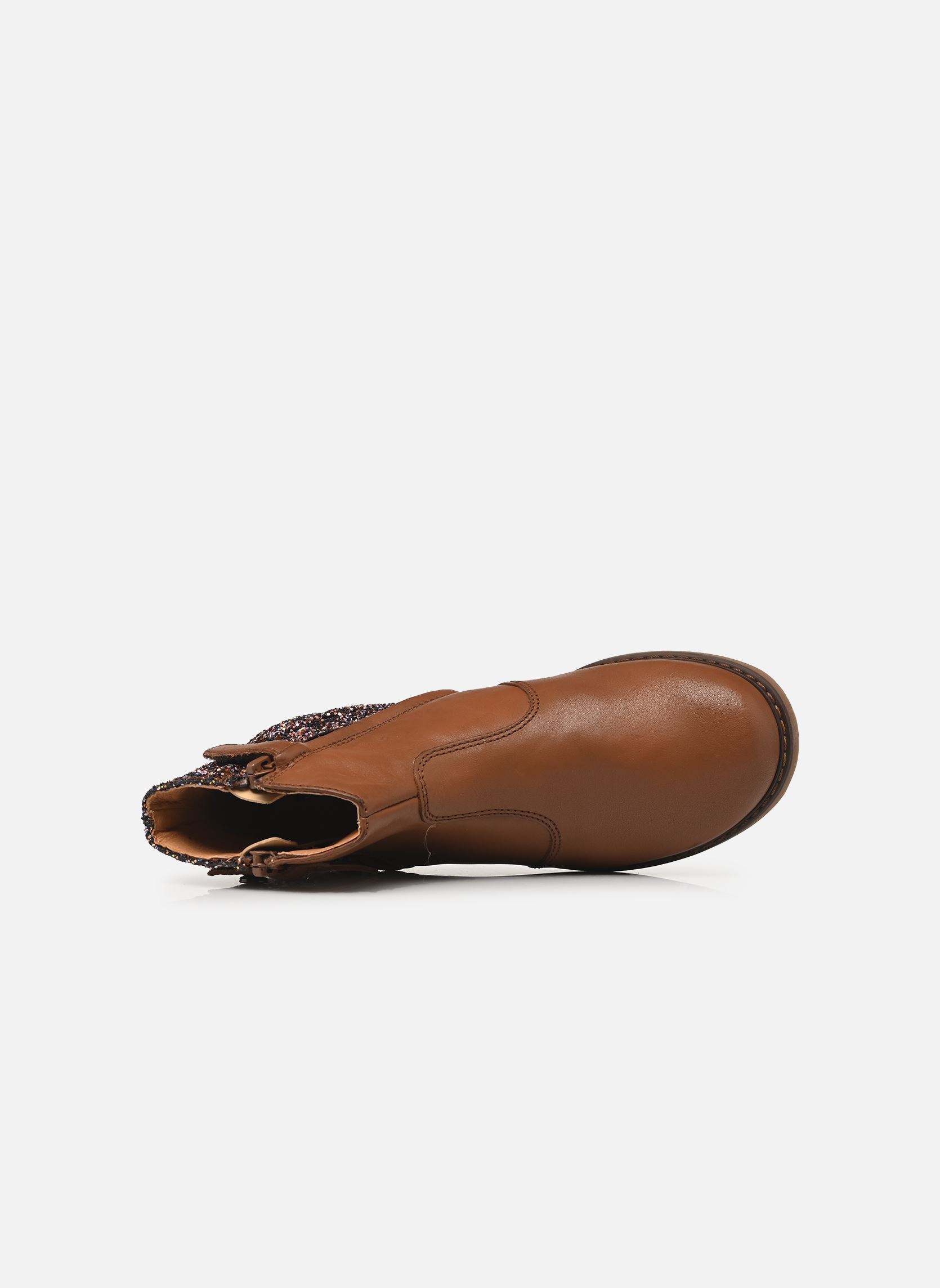 Enkellaarsjes Kenza meisjes bruin Babybotte Enkellaarsjes Kenza meisjes bruin COGNAC 2