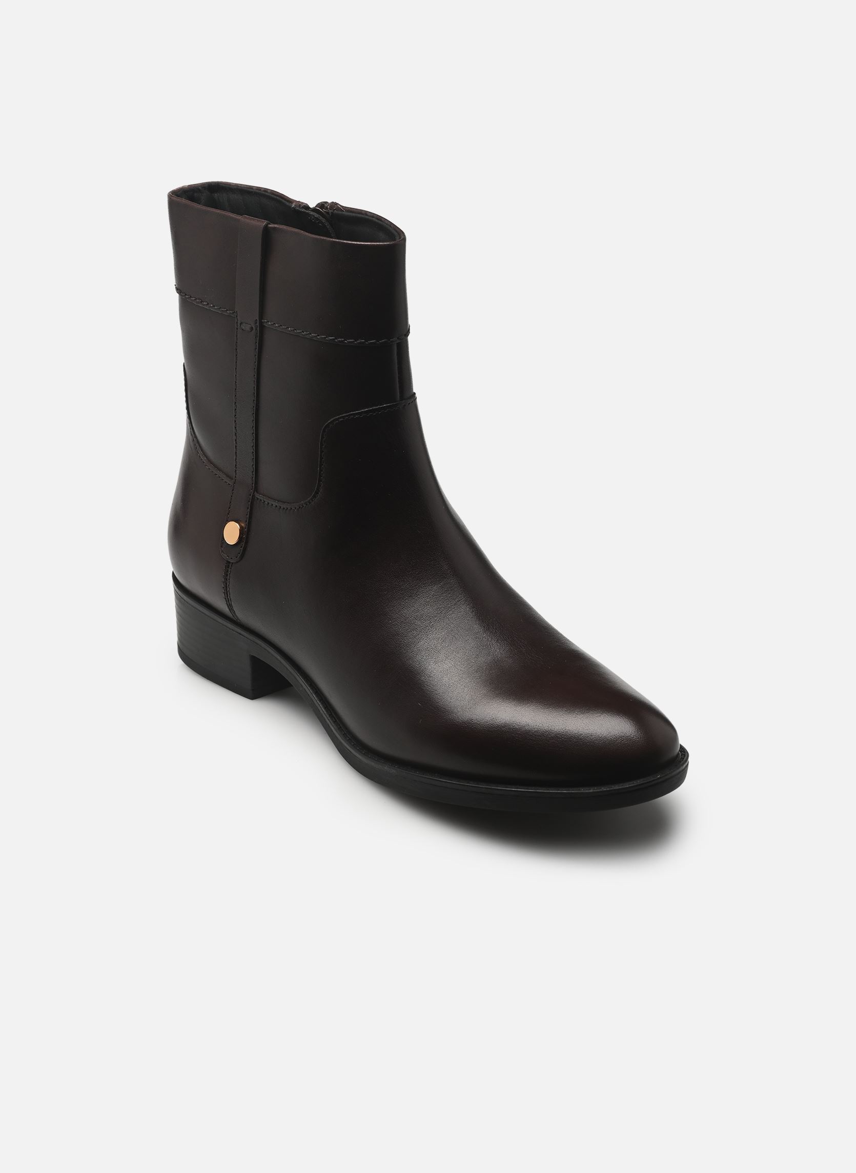 Niedrige Ankle Boots D FELICITY A damen braun Geox Niedrige Ankle Boots D FELICITY A damen braun Brun Foncé