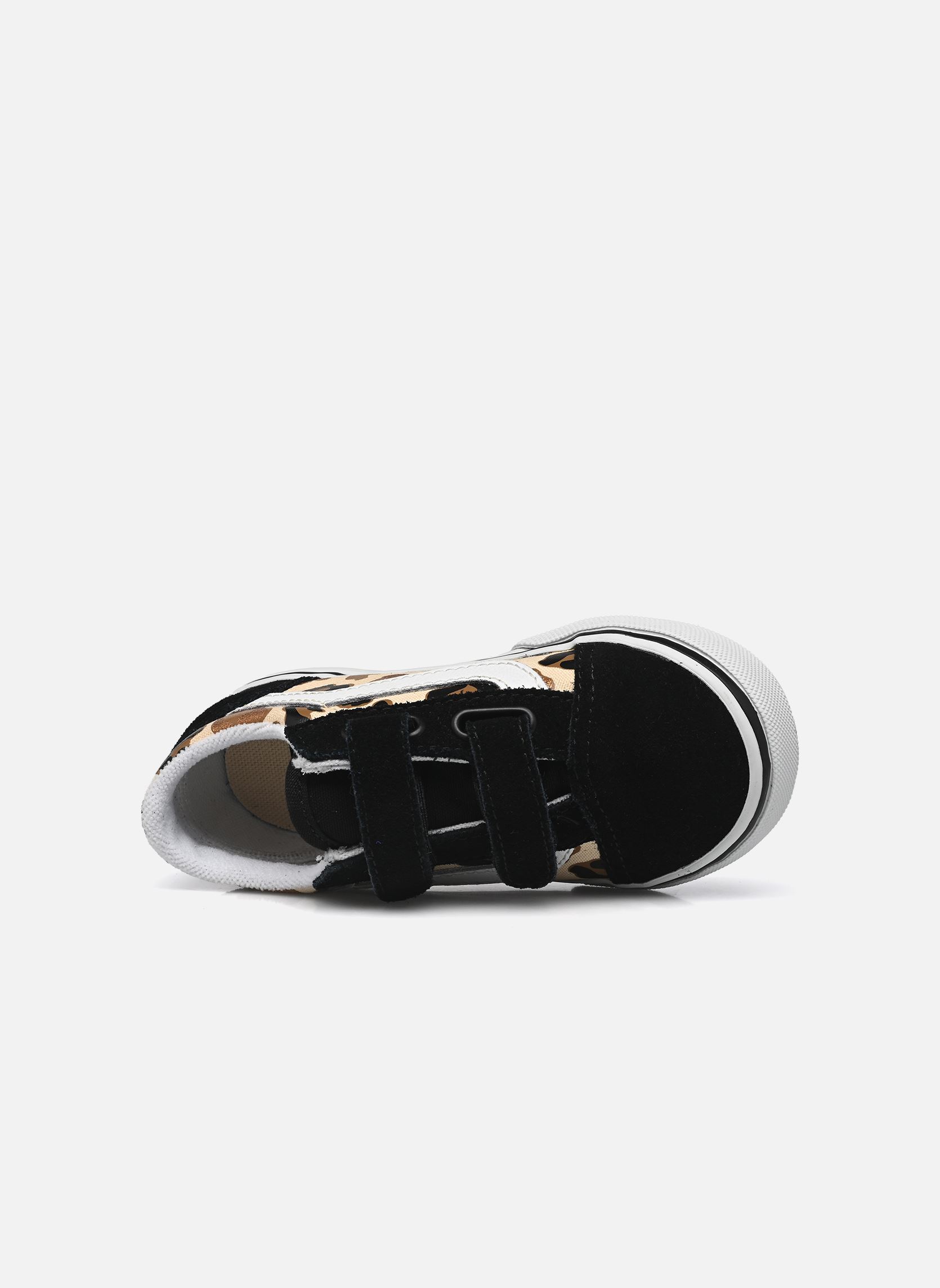 Niedrige Sneaker Old Skool V BB mädchen braun Vans Niedrige Sneaker Old Skool V BB mädchen braun LEOPARD GLITTER BLACK/BROWN