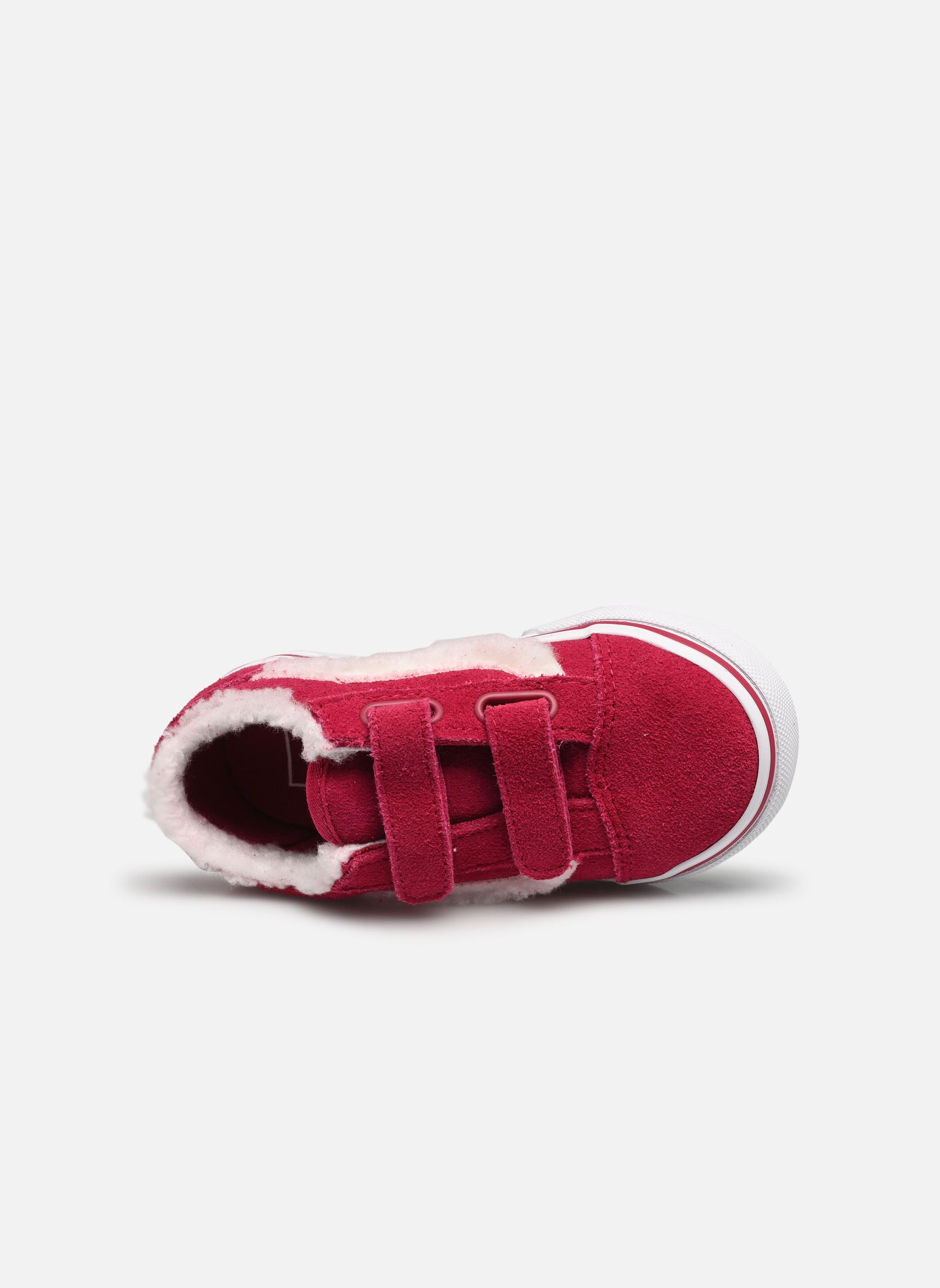 Niedrige Sneaker Old Skool V BB mädchen rosa Vans Niedrige Sneaker Old Skool V BB mädchen rosa SHERPA POP CHERRIES JUBILEE