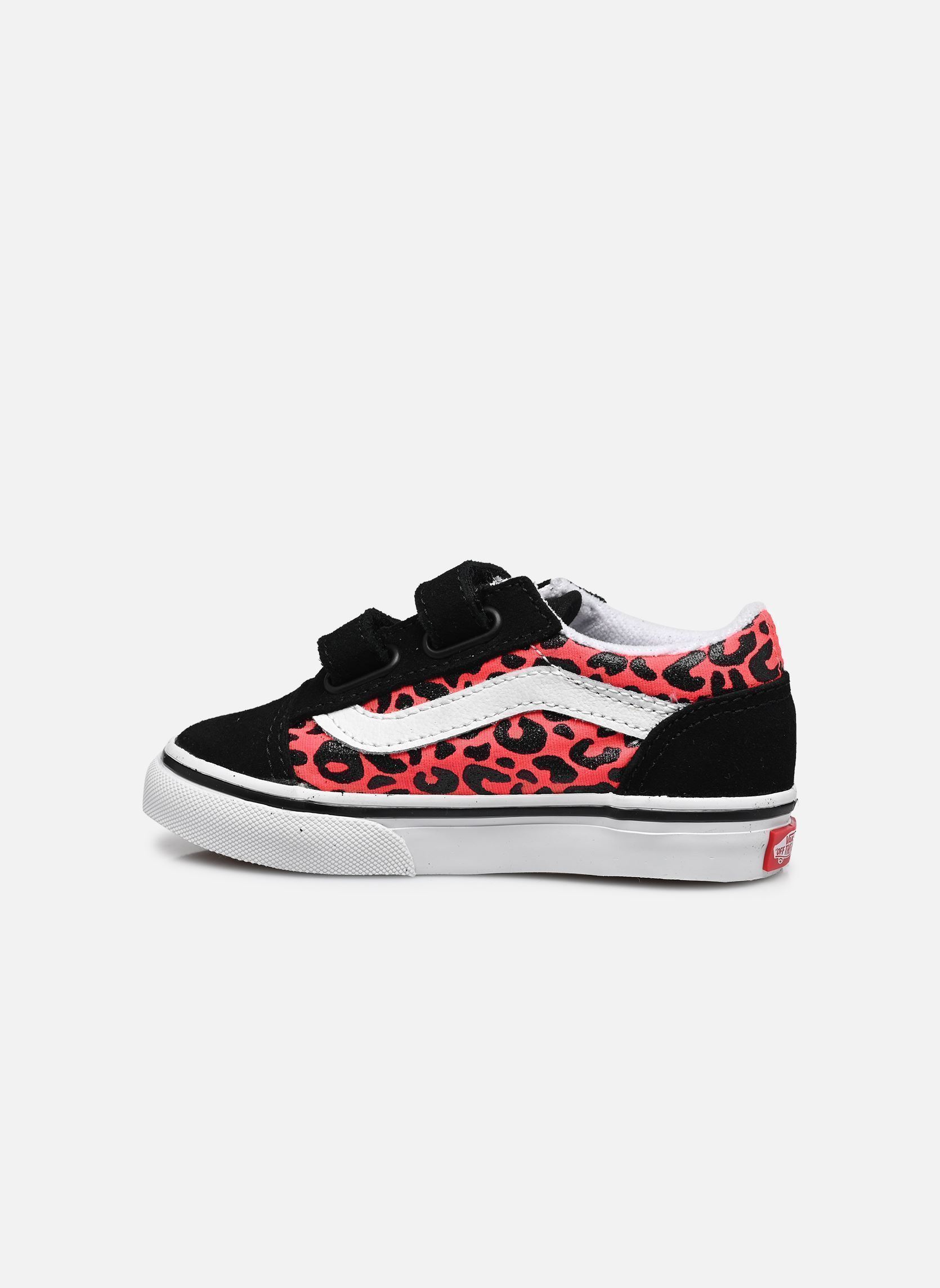 Baskets basses Old Skool V BB fille rose Vans Baskets basses Old Skool V BB fille rose FOC - GLITTER LEOPARD DIVA PIN