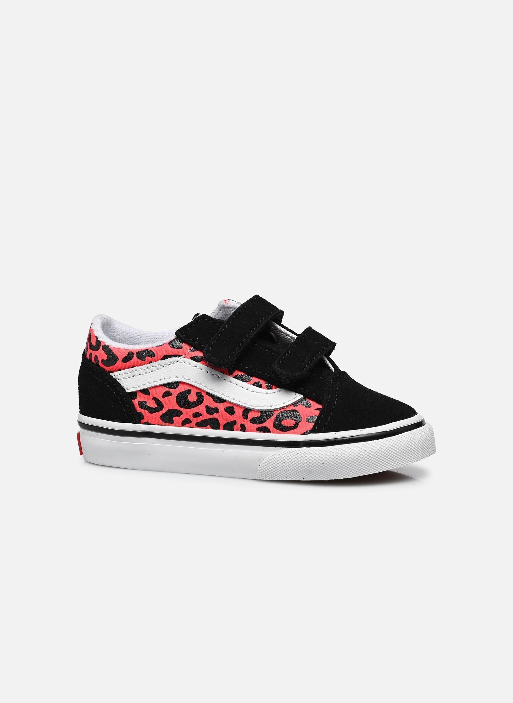 Baskets basses Old Skool V BB fille rose Vans Baskets basses Old Skool V BB fille rose FOC - GLITTER LEOPARD DIVA PIN