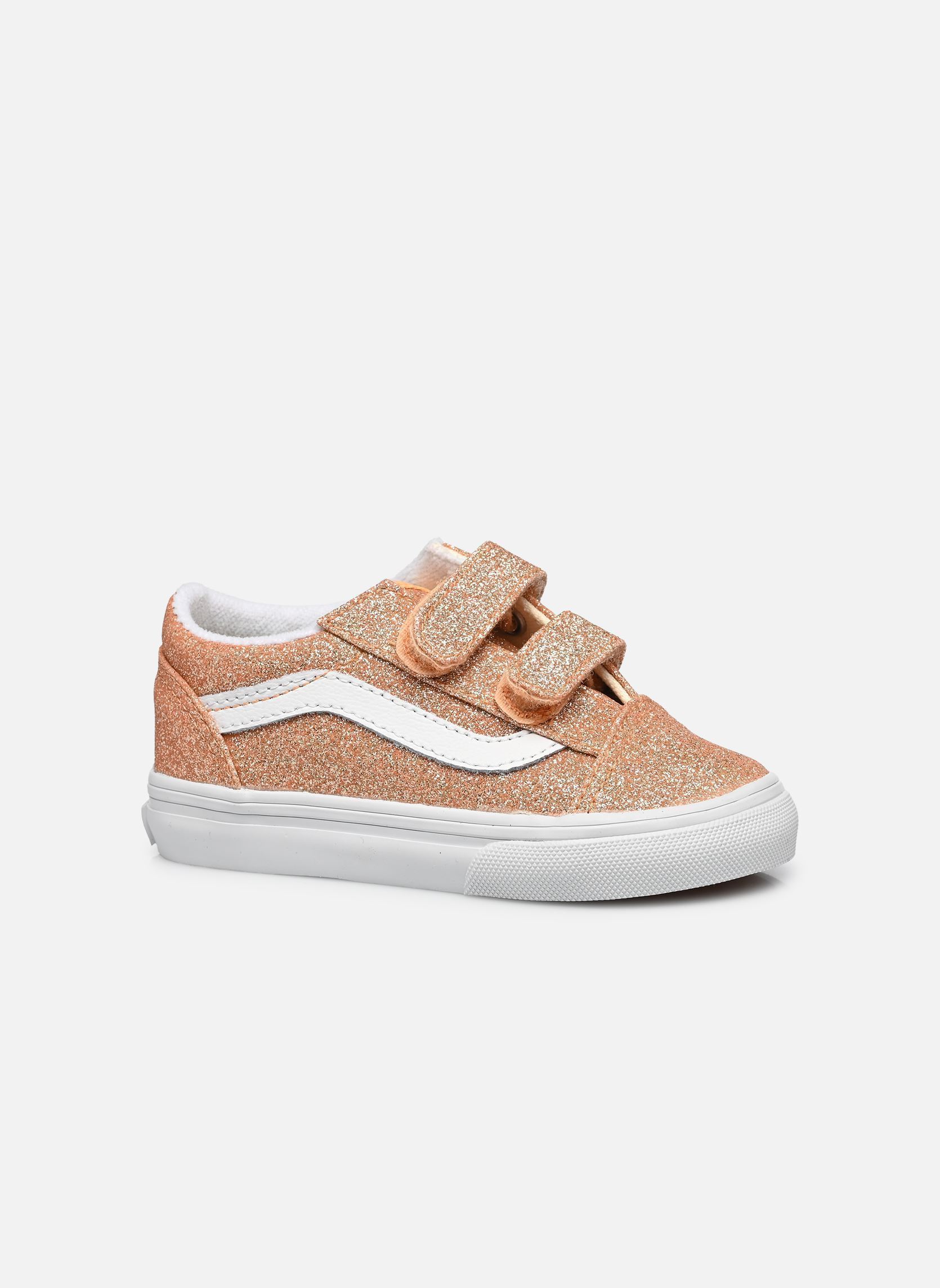 Baskets basses Old Skool V BB fille orange Vans Baskets basses Old Skool V BB fille orange FNL - GLITTER APRICOT GLOW
