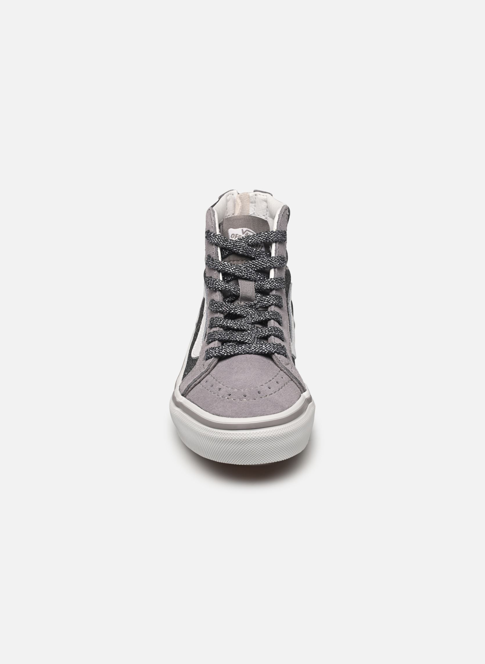 Niedrige Sneaker SK8-Hi Zip mädchen silber Vans Niedrige Sneaker SK8-Hi Zip mädchen silber GLITTER GUNMETAL