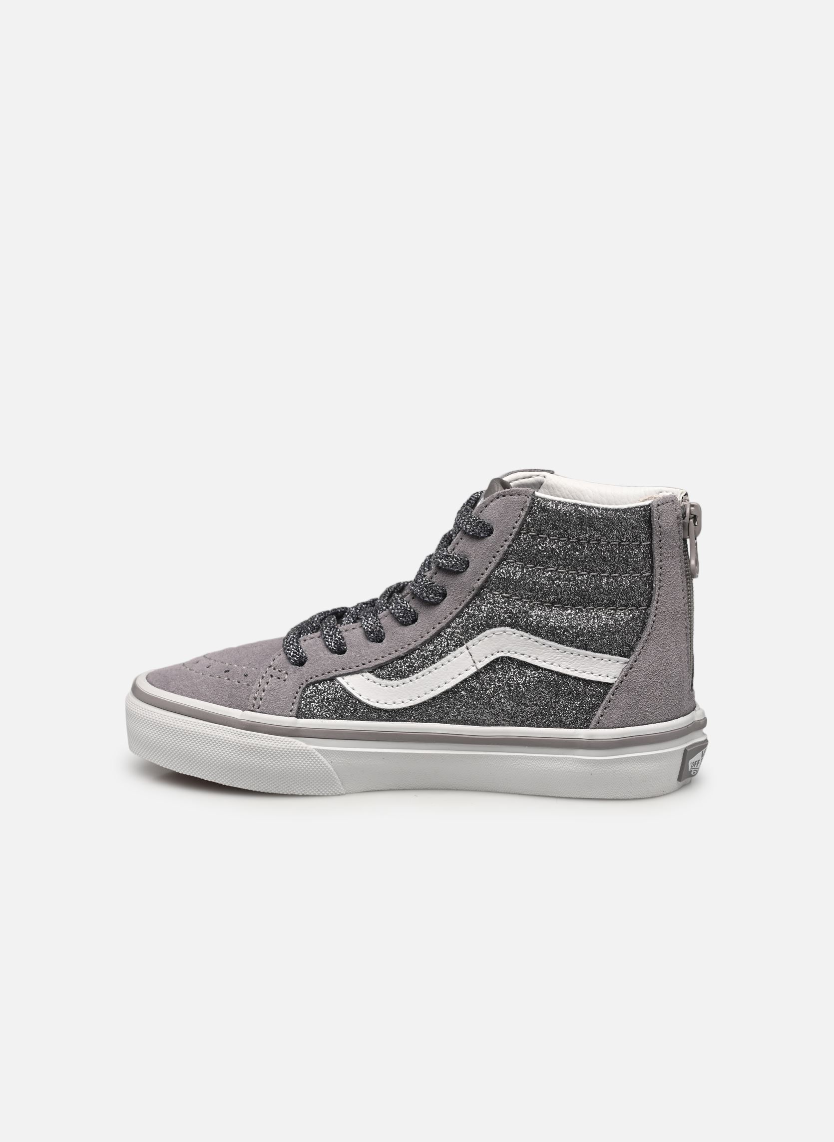 Niedrige Sneaker SK8-Hi Zip mädchen silber Vans Niedrige Sneaker SK8-Hi Zip mädchen silber GLITTER GUNMETAL