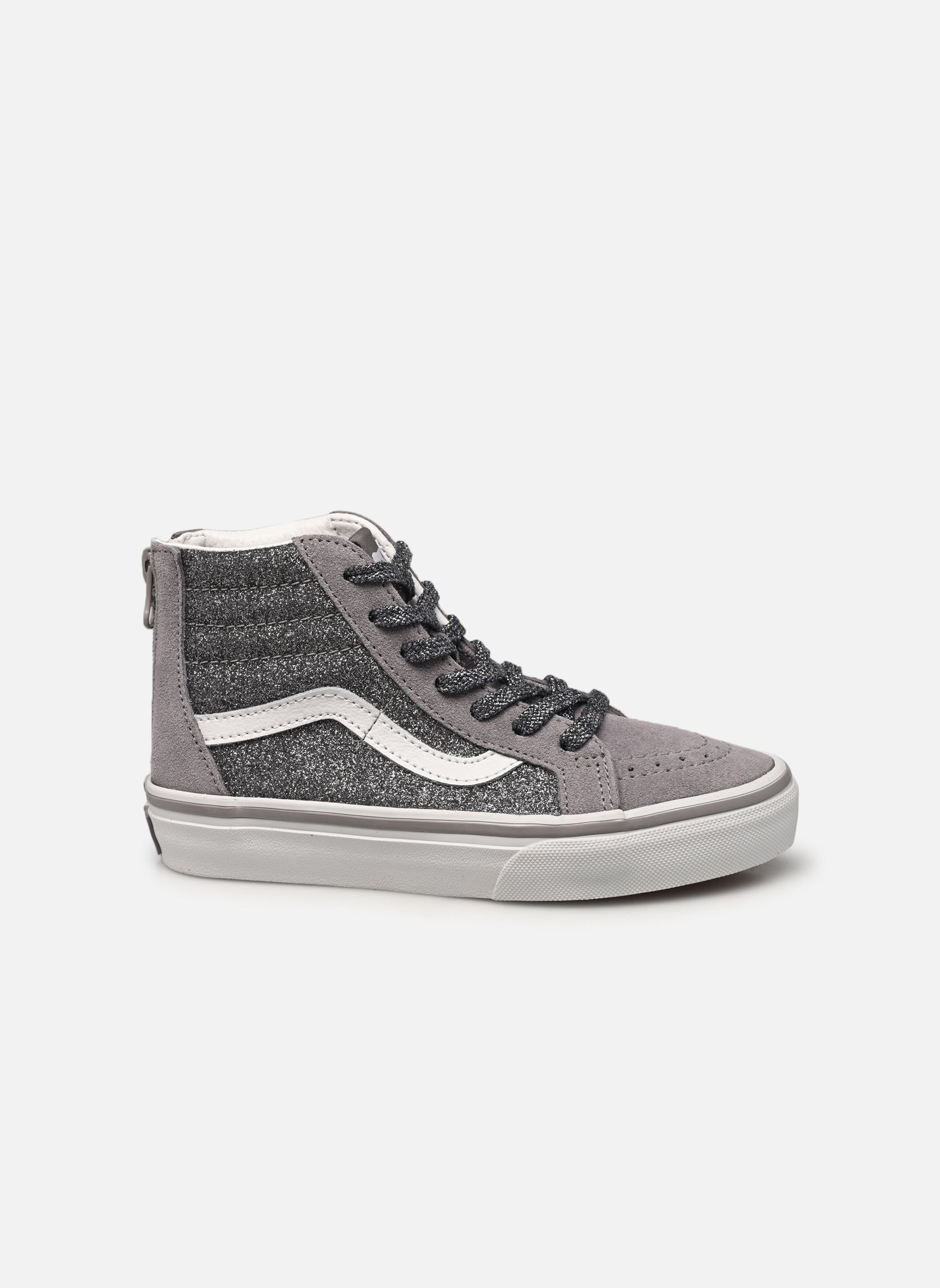 Niedrige Sneaker SK8-Hi Zip mädchen silber Vans Niedrige Sneaker SK8-Hi Zip mädchen silber GLITTER GUNMETAL