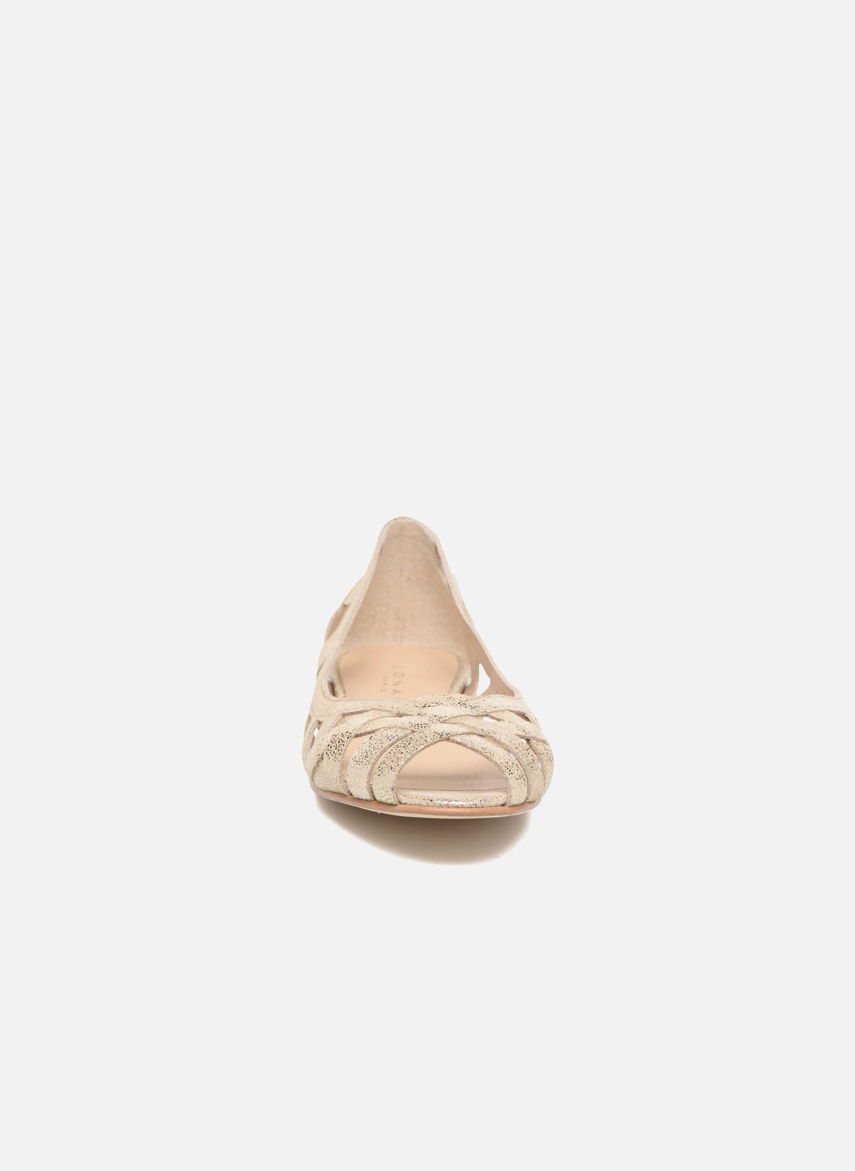 Klassische Ballerinas DERAY damen gold und bronze Jonak Klassische Ballerinas DERAY damen gold und bronze Croute laminée platine