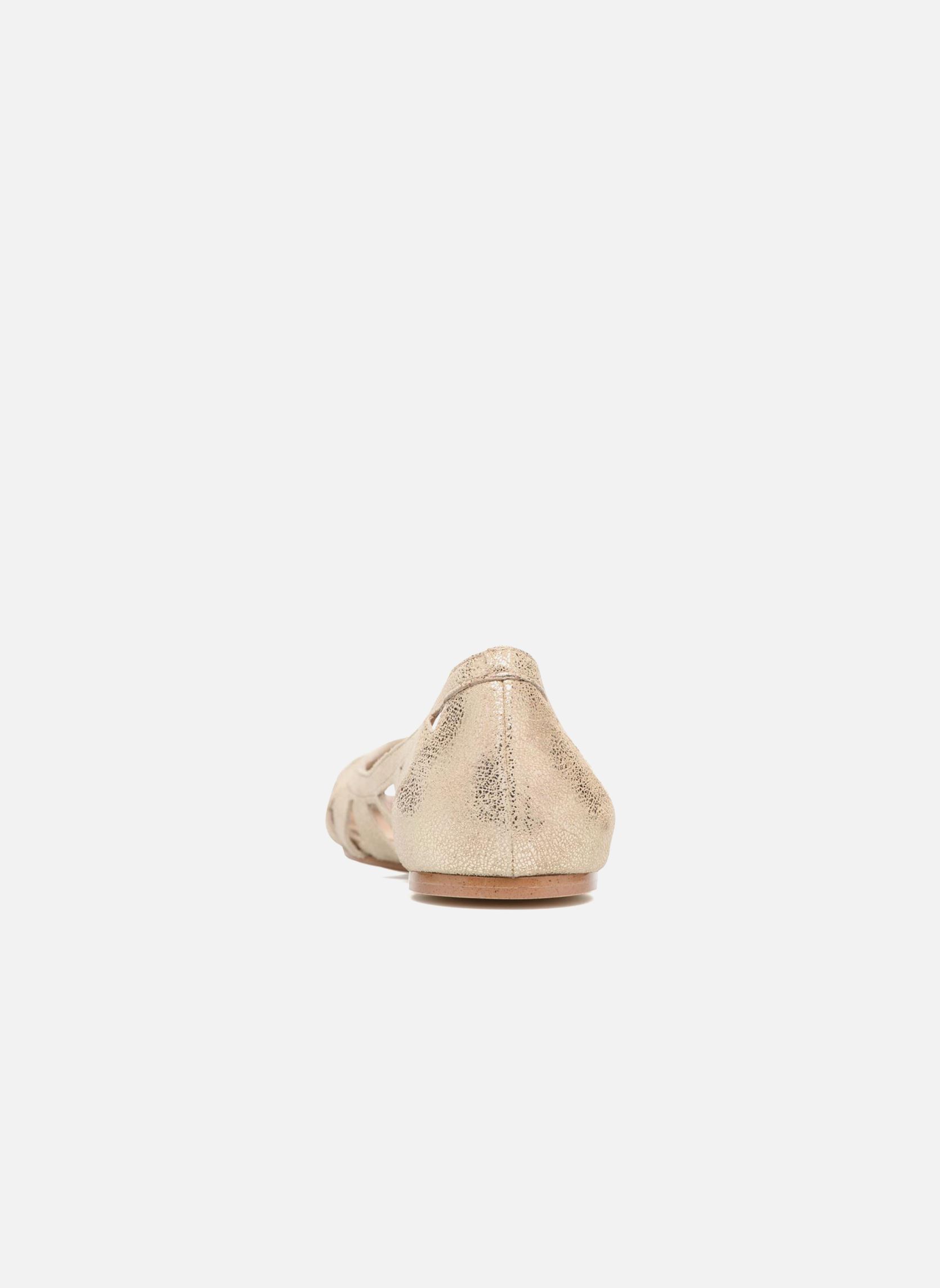 Klassische Ballerinas DERAY damen gold und bronze Jonak Klassische Ballerinas DERAY damen gold und bronze Croute laminée platine