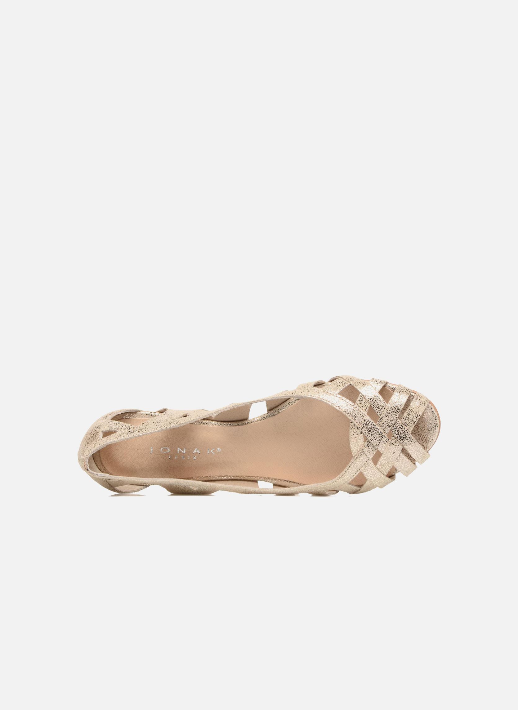 Klassische Ballerinas DERAY damen gold und bronze Jonak Klassische Ballerinas DERAY damen gold und bronze Croute laminée platine