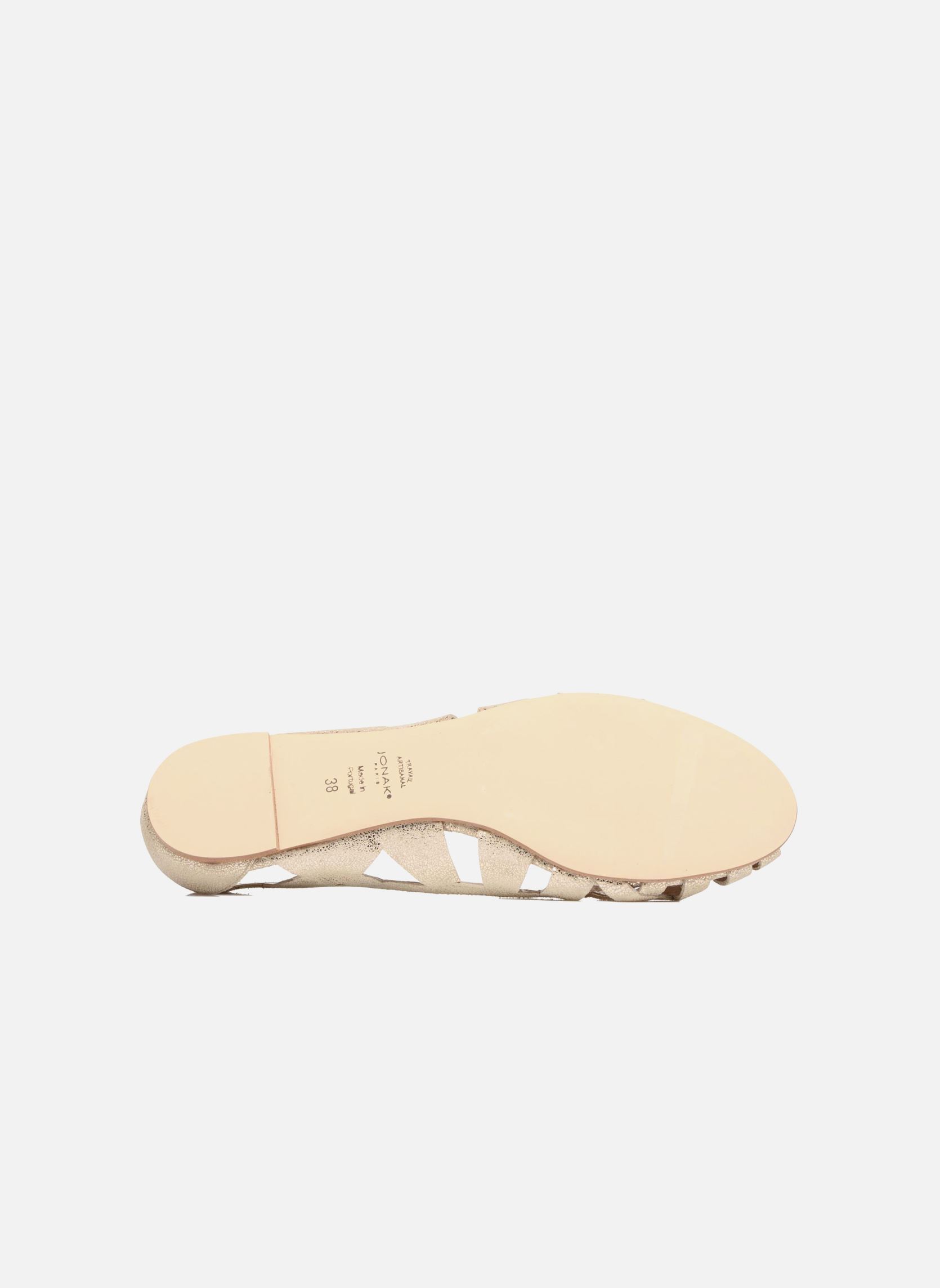Klassische Ballerinas DERAY damen gold und bronze Jonak Klassische Ballerinas DERAY damen gold und bronze Croute laminée platine