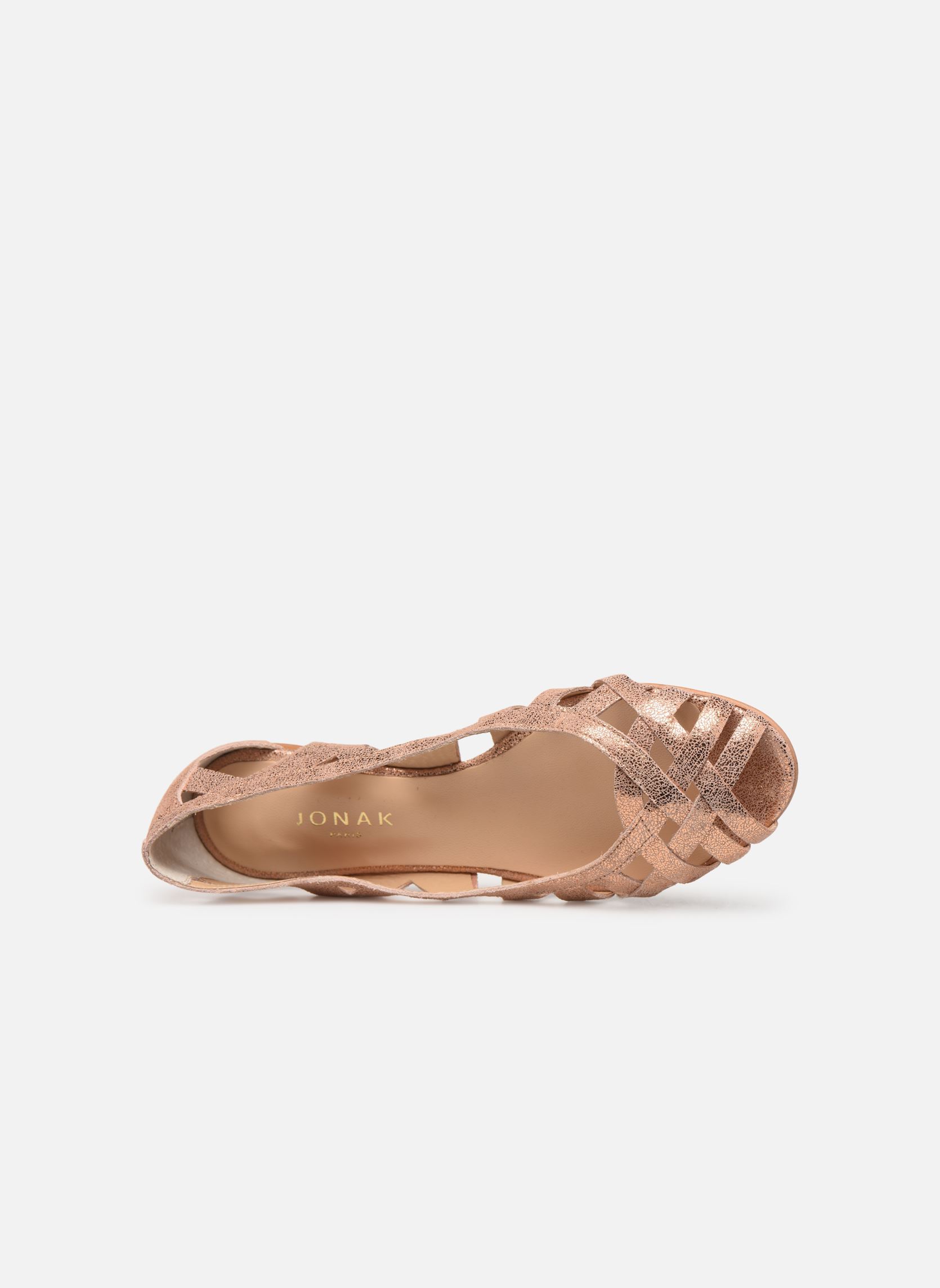 Ballerines classiques DERAY femme rose Jonak Ballerines classiques DERAY femme rose Croute laminée cuivre