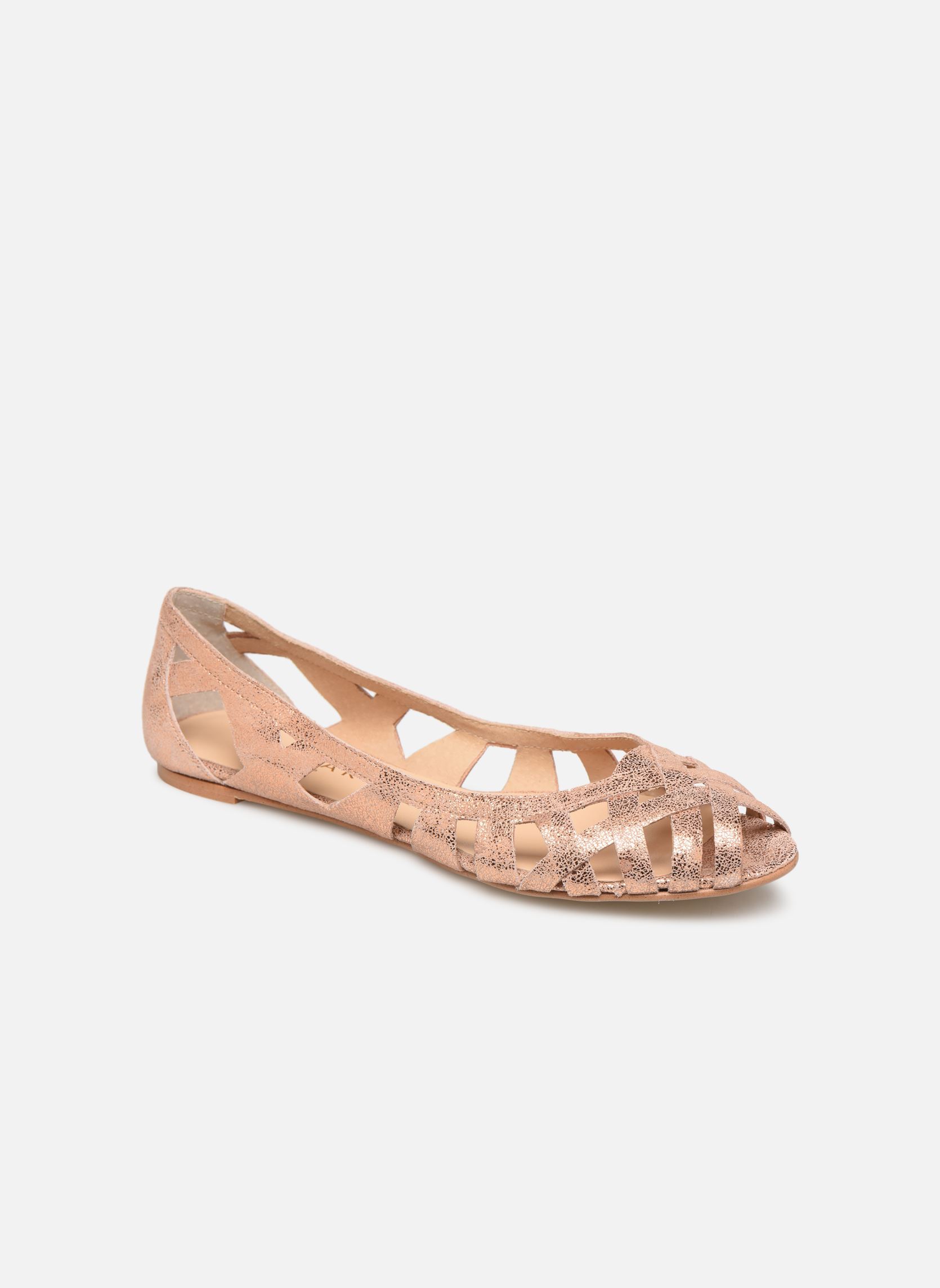 Ballerines classiques DERAY femme rose Jonak Ballerines classiques DERAY femme rose Croute laminée cuivre