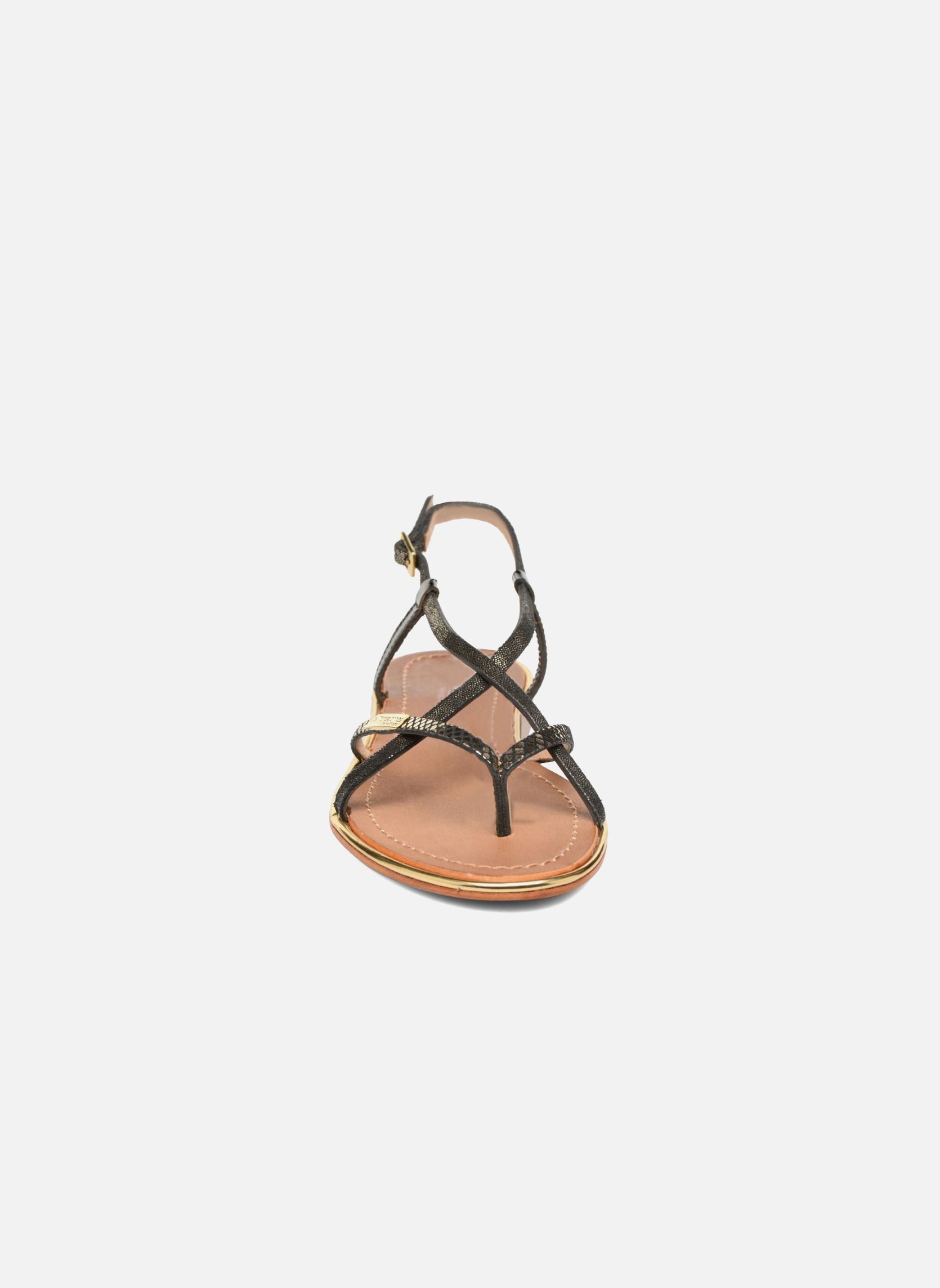 Sandales Monacode femme noir Les Tropéziennes par M Belarbi Sandales Monacode femme noir NOIR/OR 2
