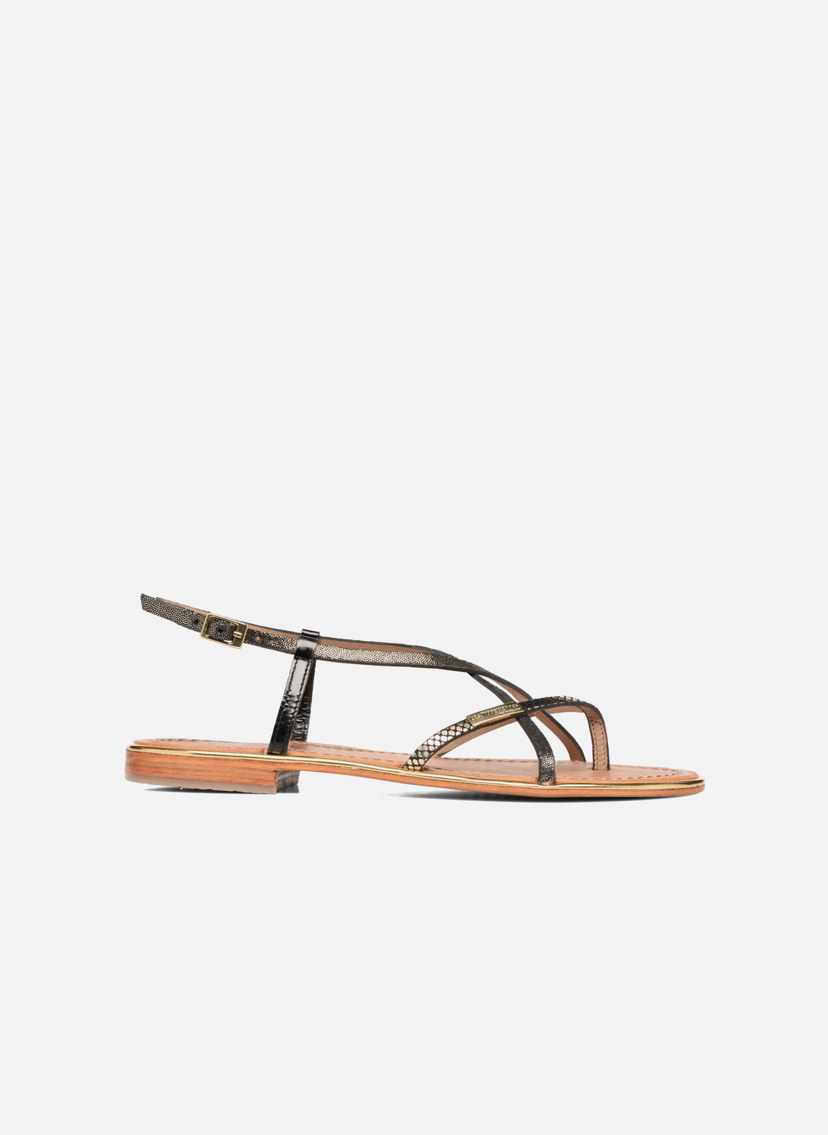 Sandales Monacode femme noir Les Tropéziennes par M Belarbi Sandales Monacode femme noir NOIR/OR 2