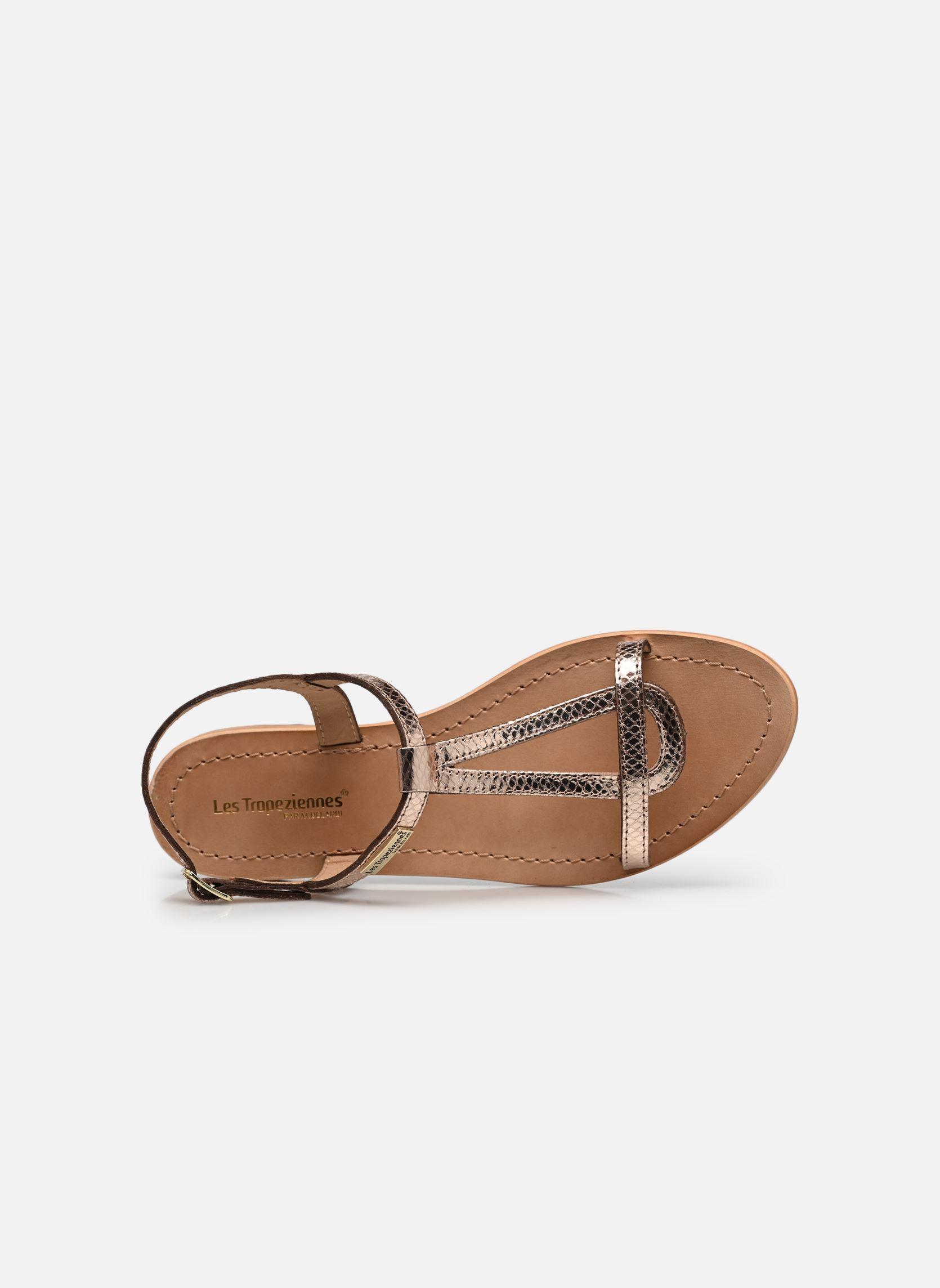 Sandalen Hamat dames goud en brons Les Tropéziennes par M Belarbi Sandalen Hamat dames goud en brons OR SERPENT