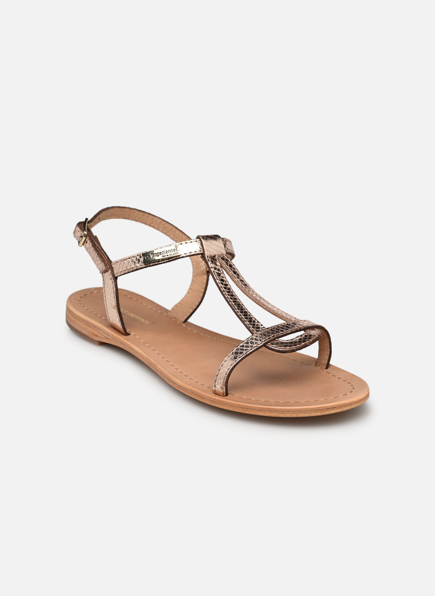 Sandalen Hamat dames goud en brons Les Tropéziennes par M Belarbi Sandalen Hamat dames goud en brons OR SERPENT
