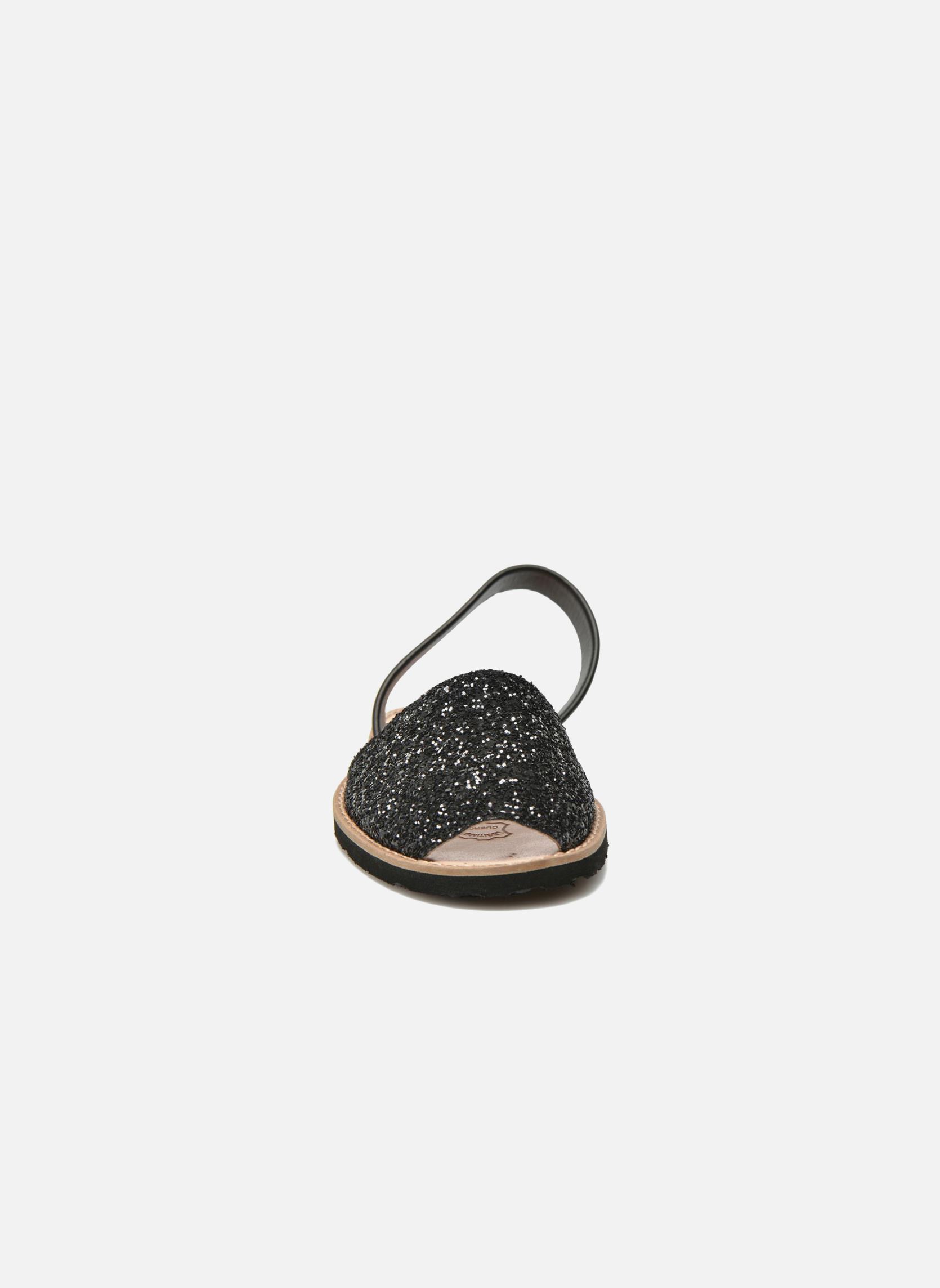 Sandalen Avarca damen schwarz Minorquines Sandalen Avarca damen schwarz PAILLETTES NEGRO
