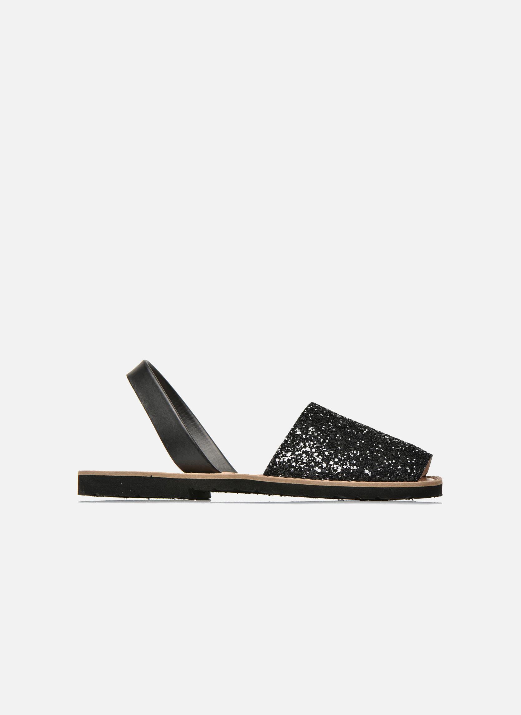 Sandalen Avarca damen schwarz Minorquines Sandalen Avarca damen schwarz PAILLETTES NEGRO