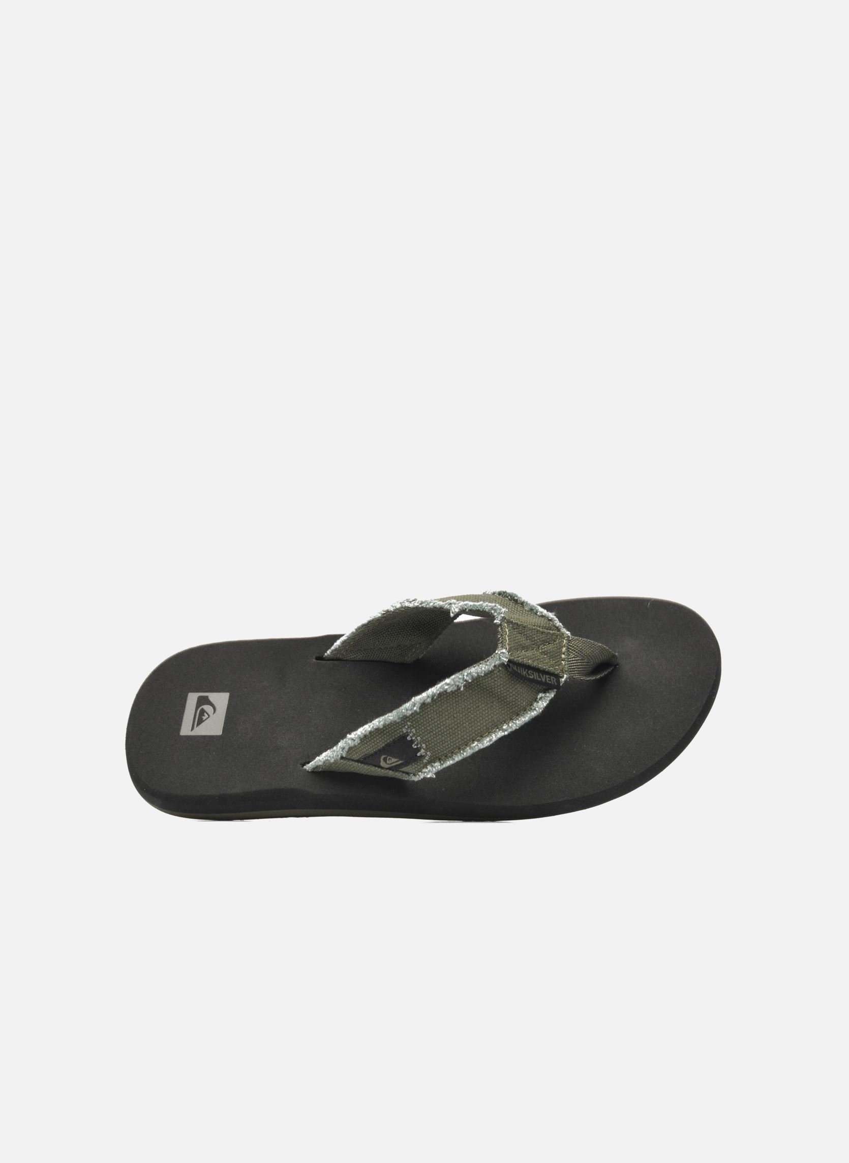 Tongs Monkey Abyss homme vert Quiksilver Tongs Monkey Abyss homme vert Green Black Brown