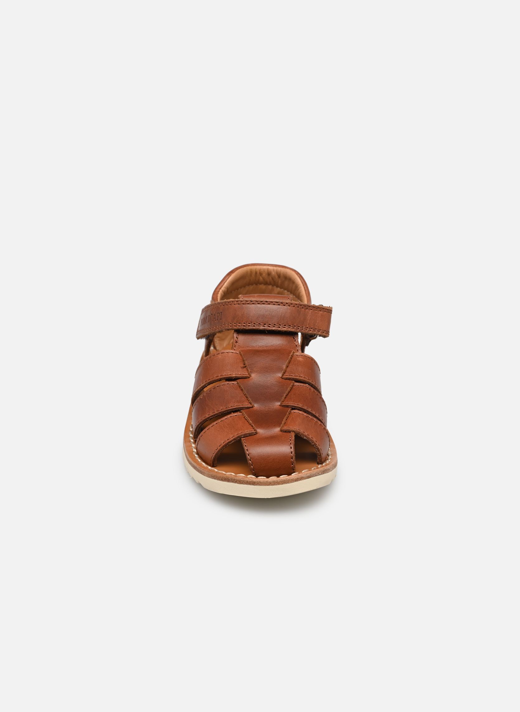 Sandales Waff Papy garçon marron Pom d Api Sandales Waff Papy garçon marron MARRON