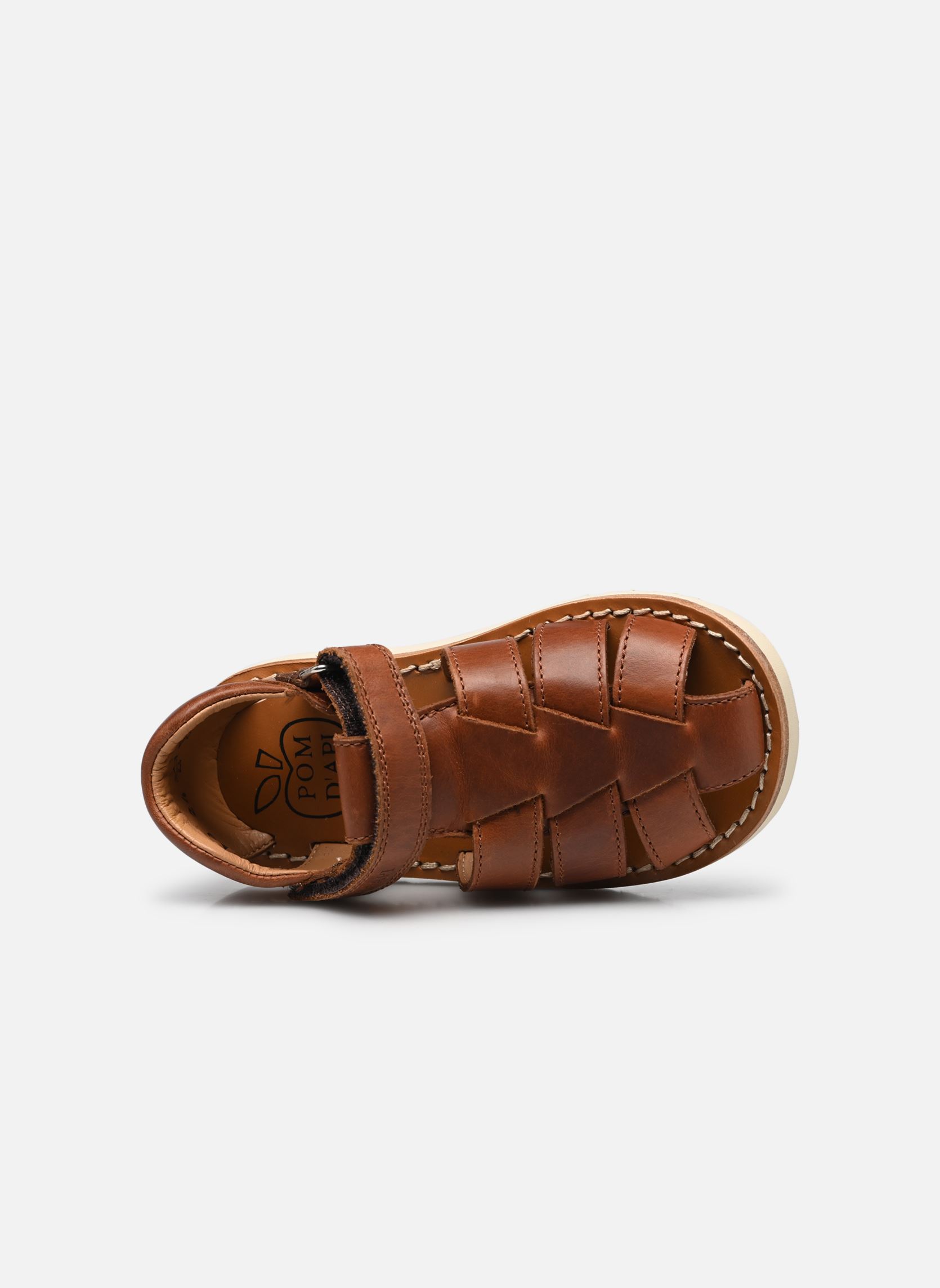 Sandales Waff Papy garçon marron Pom d Api Sandales Waff Papy garçon marron MARRON