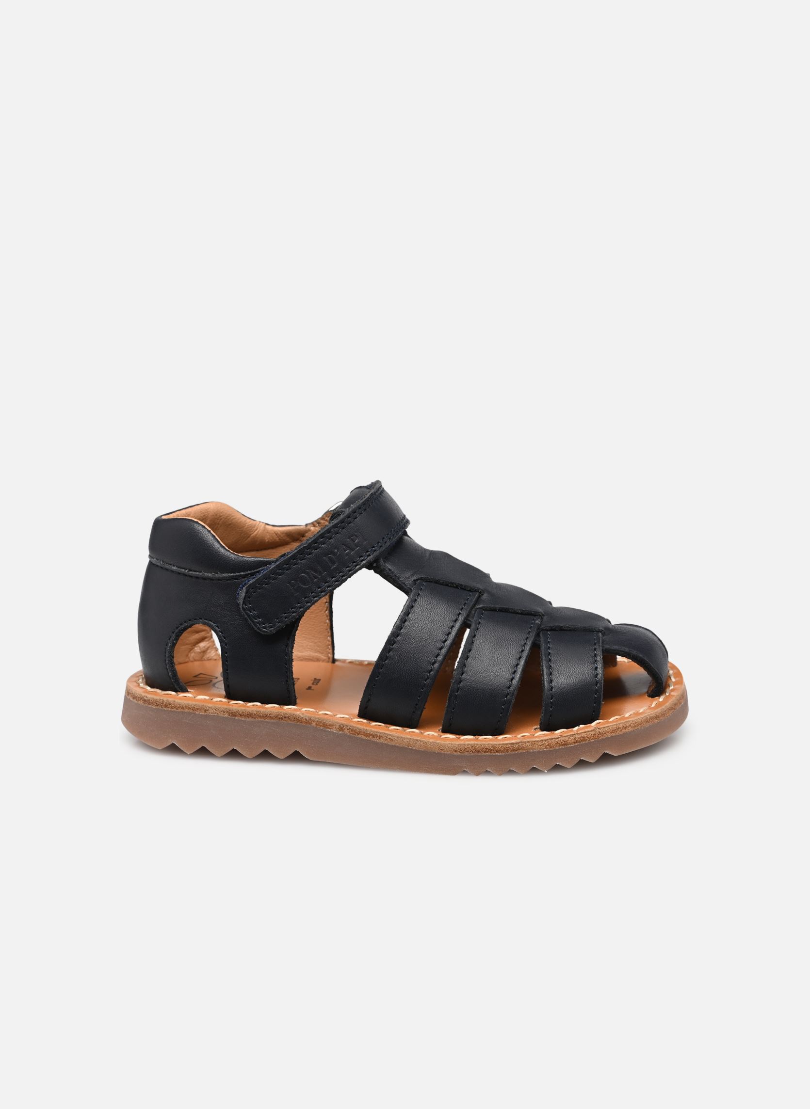 Sandales Waff Papy garçon bleu Pom d Api Sandales Waff Papy garçon bleu MARINE SEMELLE GUM