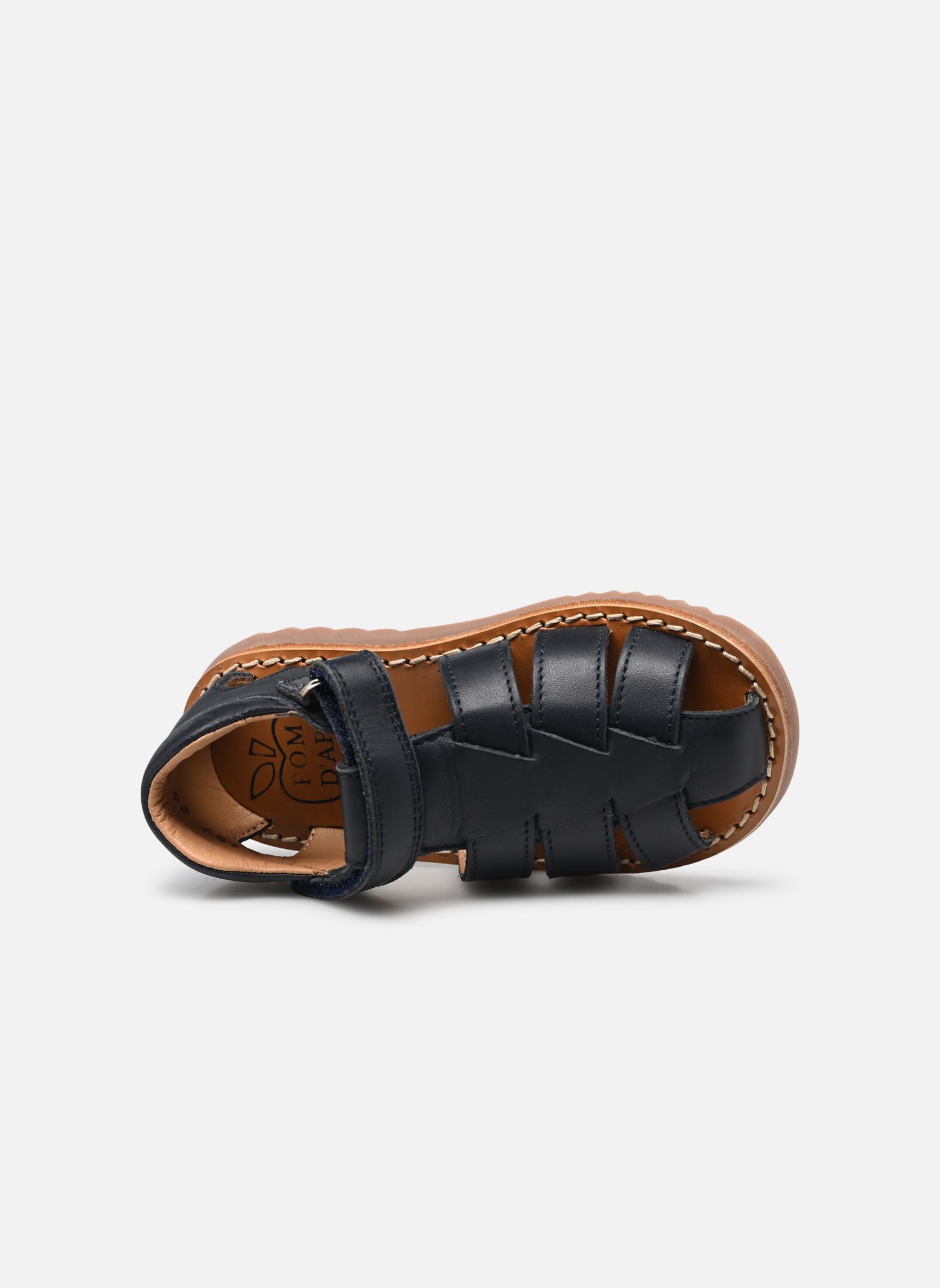 Sandales Waff Papy garçon bleu Pom d Api Sandales Waff Papy garçon bleu MARINE SEMELLE GUM