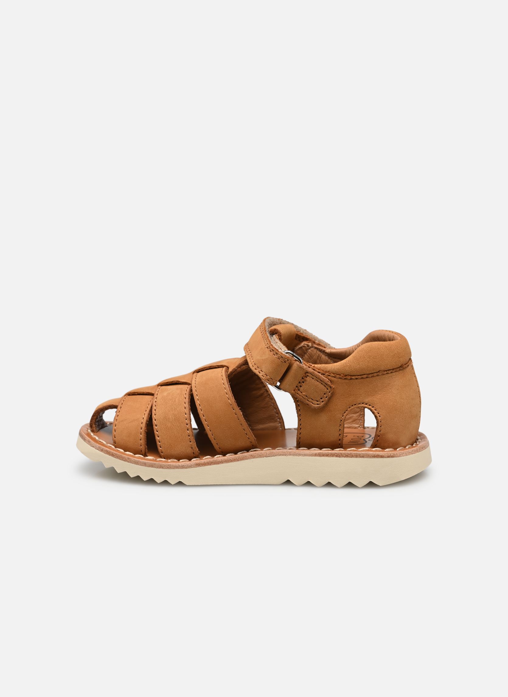 Sandales Waff Papy garçon marron Pom d Api Sandales Waff Papy garçon marron CAMEL SEMELLE MASTIC