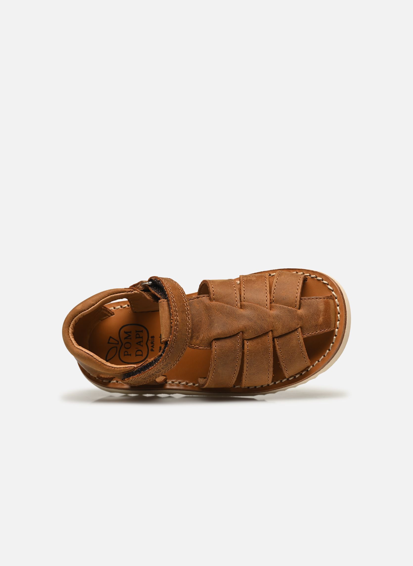 Sandalen Waff Papy jongens bruin Pom d Api Sandalen Waff Papy jongens bruin COGNAC